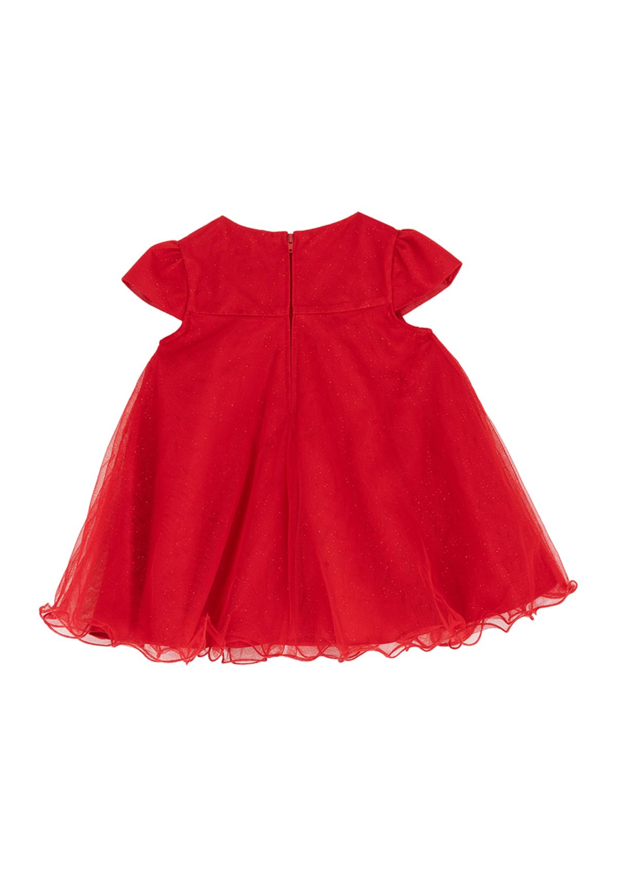 Toddler Girls Cap Sleeve Mesh Float Bodice Dress 