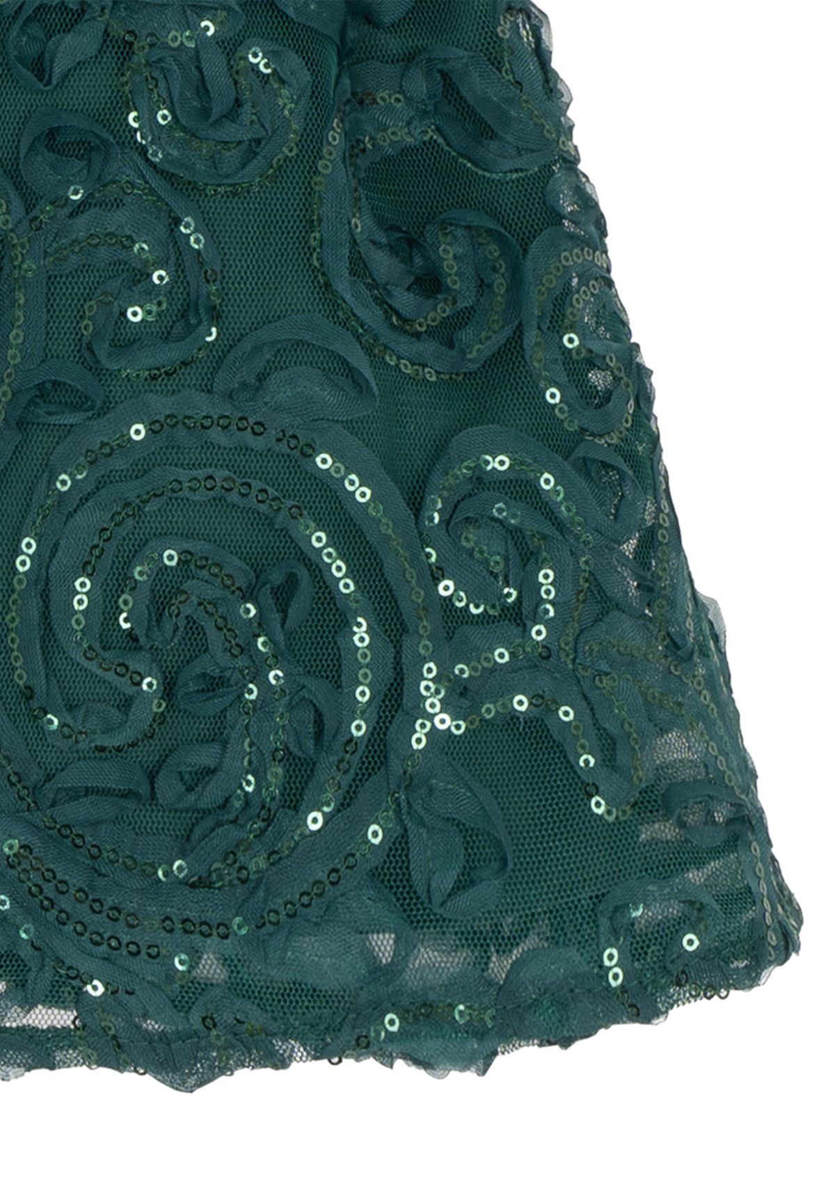 Toddlers Girls Stretch Velvet Bubble Sleeve Dress