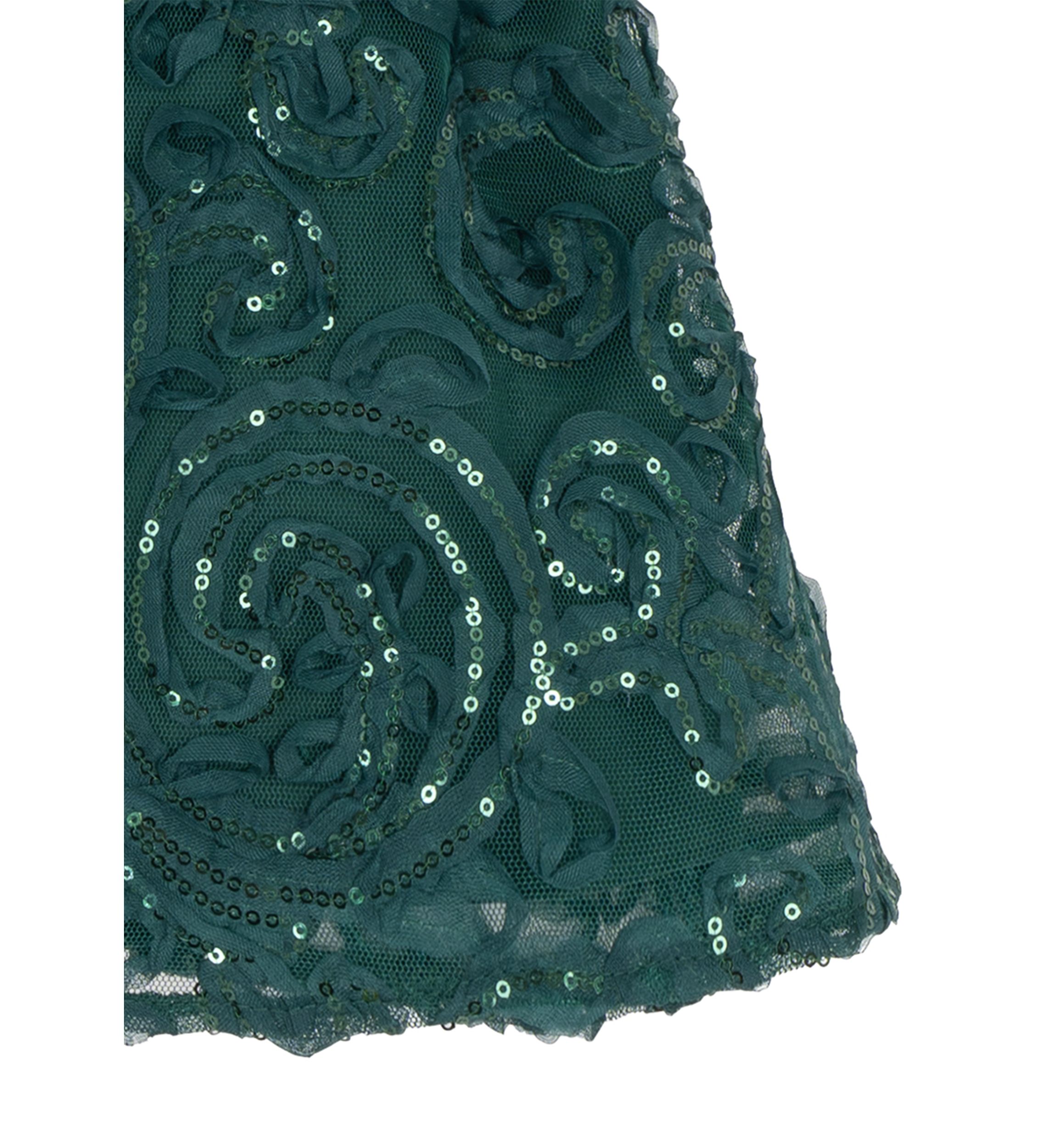 Toddlers Girls Stretch Velvet Bubble Sleeve Dress