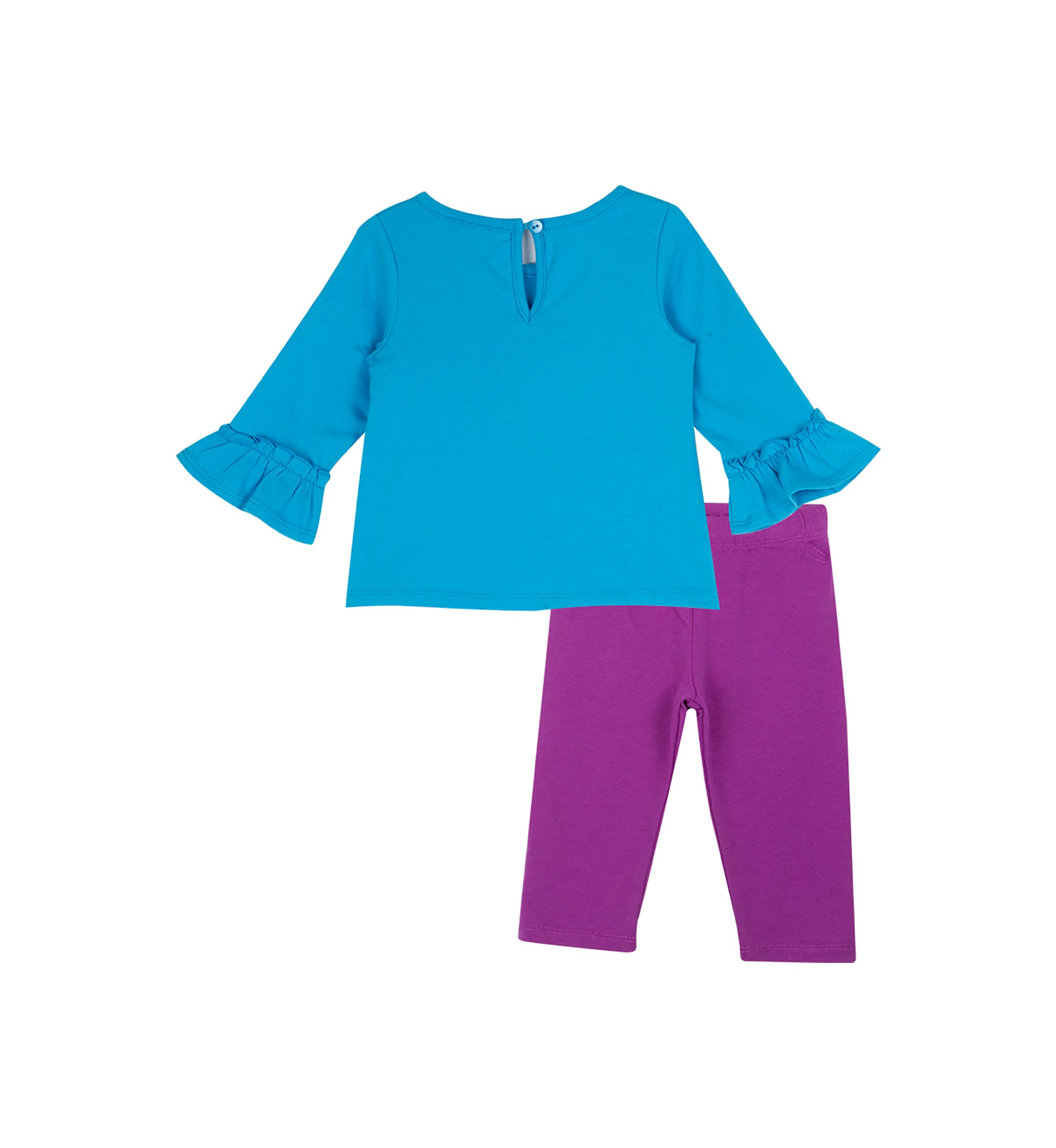 Baby Girls Unicorn Appliqué Top and Leggings Set