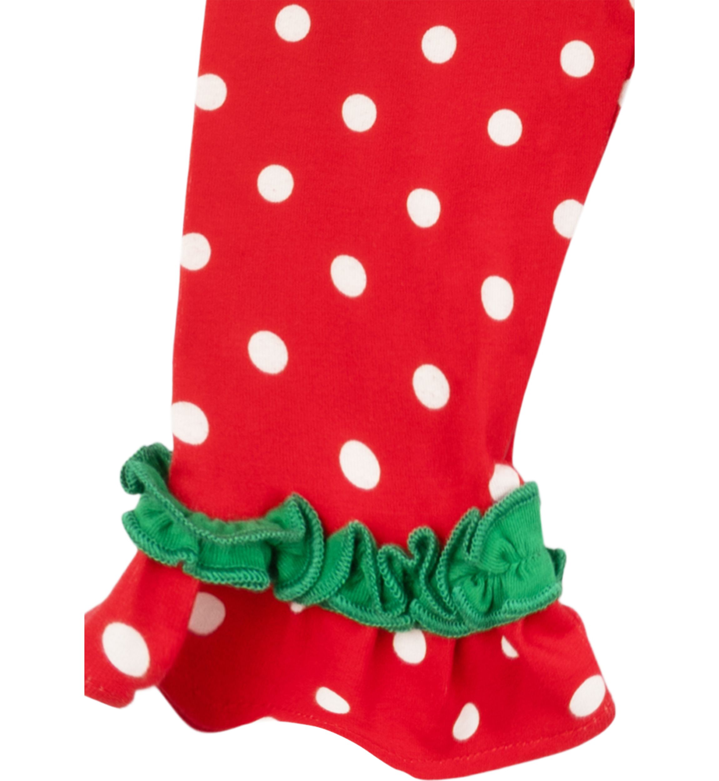 Baby Girls Santa Appliqué Set