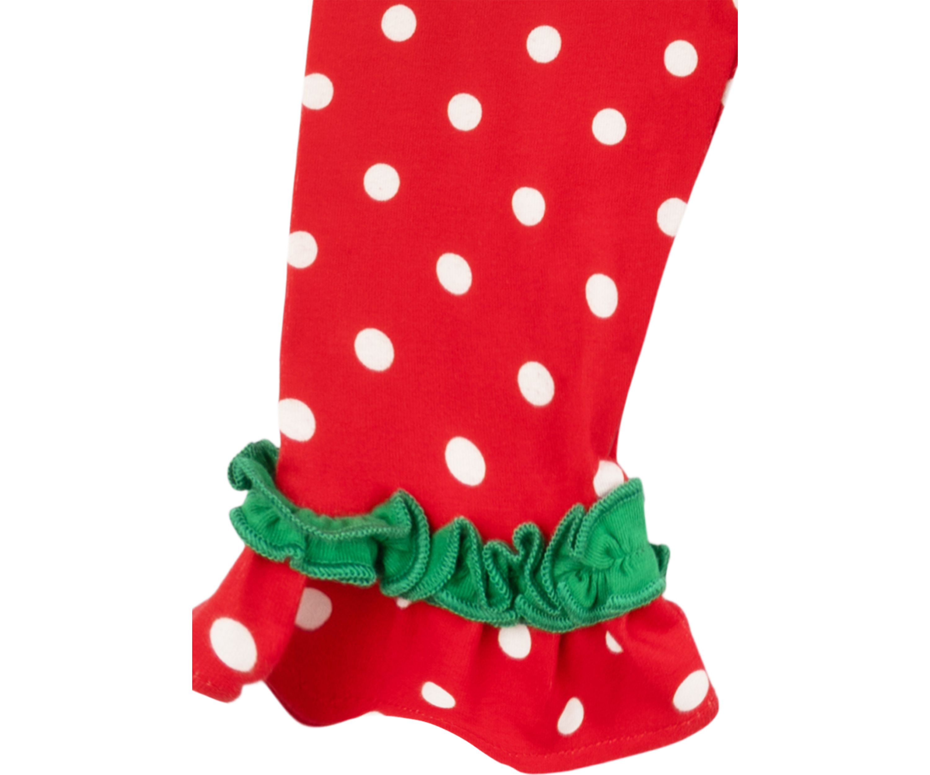 Baby Girls Santa Appliqué Set