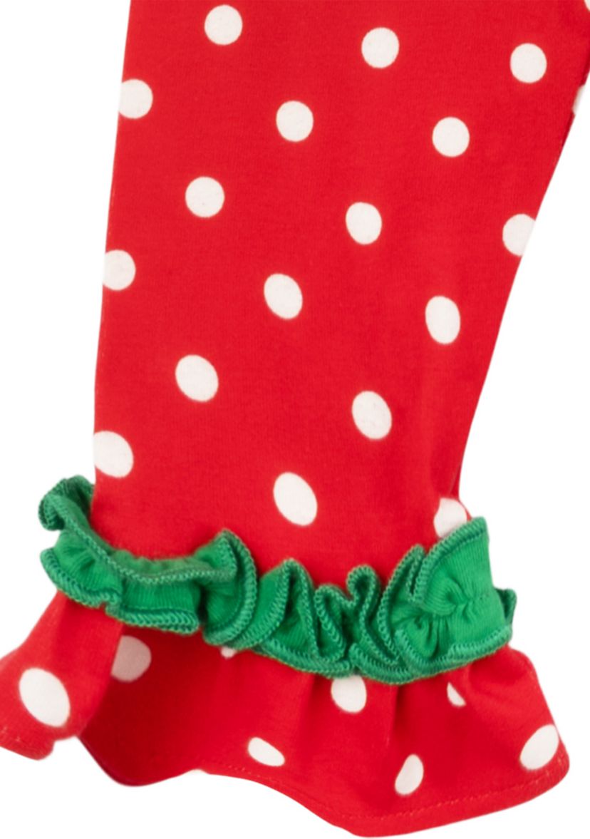 Baby Girls Santa Appliqué Set
