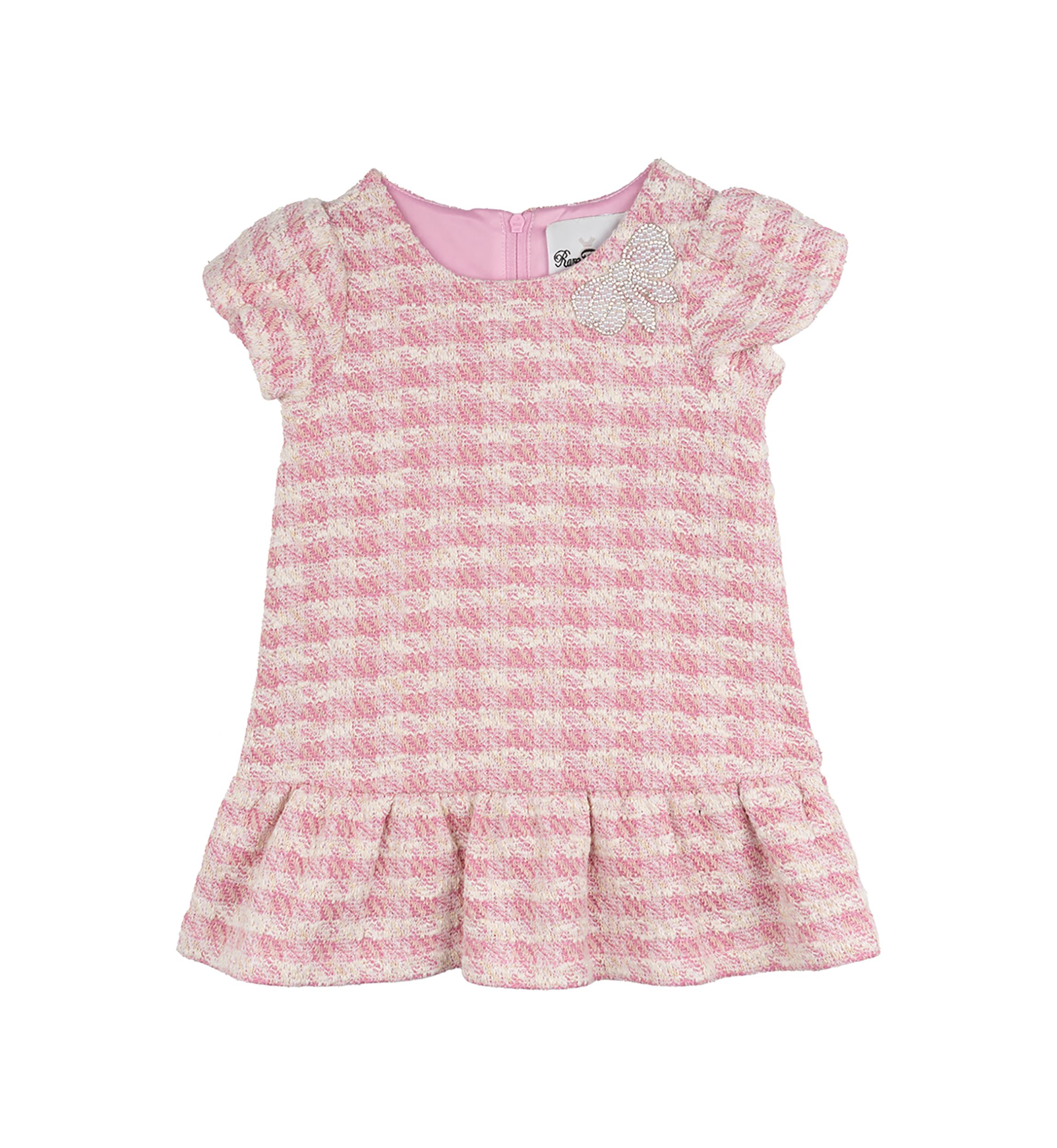 Baby Girls Printed Tweed Dress