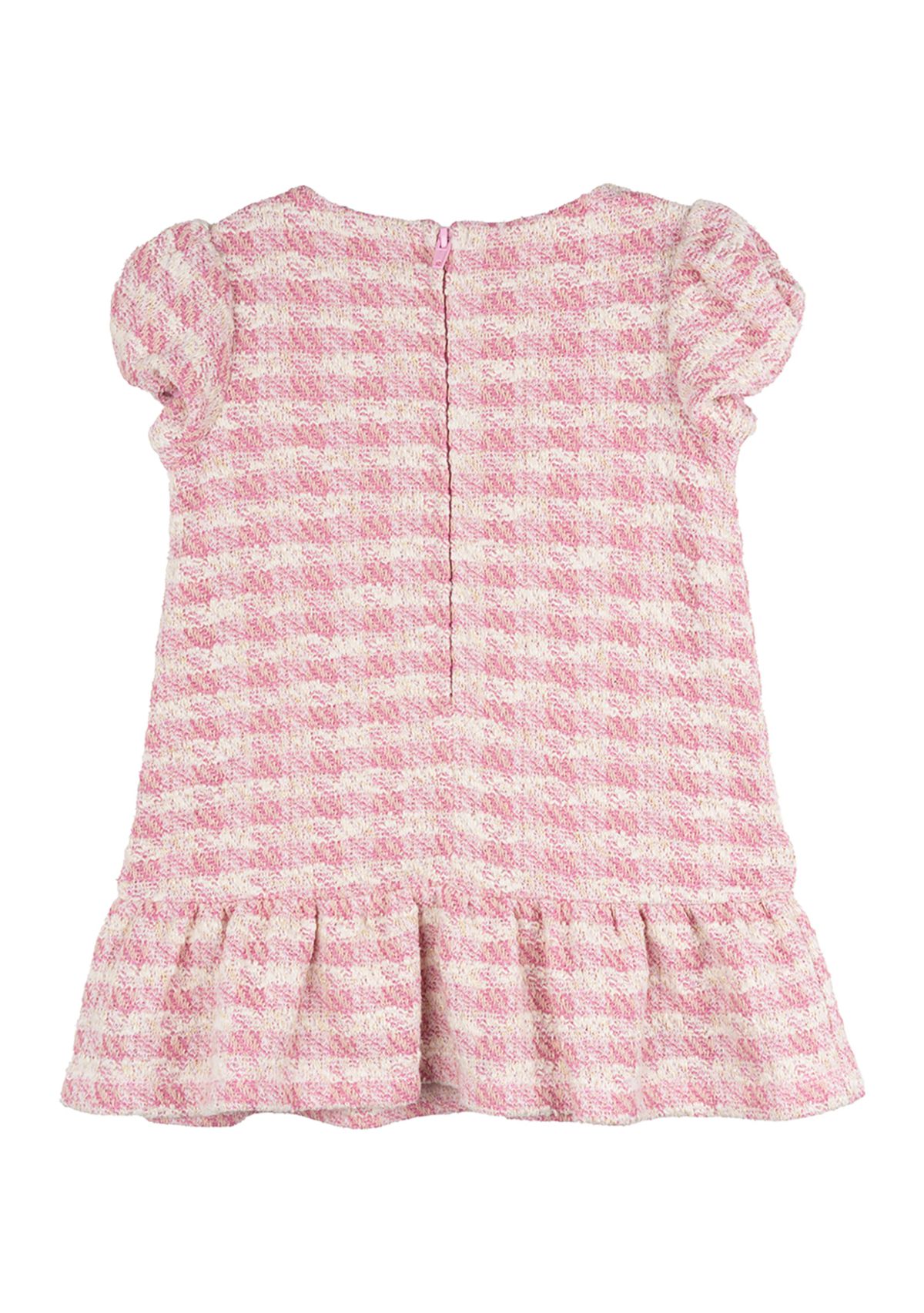 Baby Girls Printed Tweed Dress