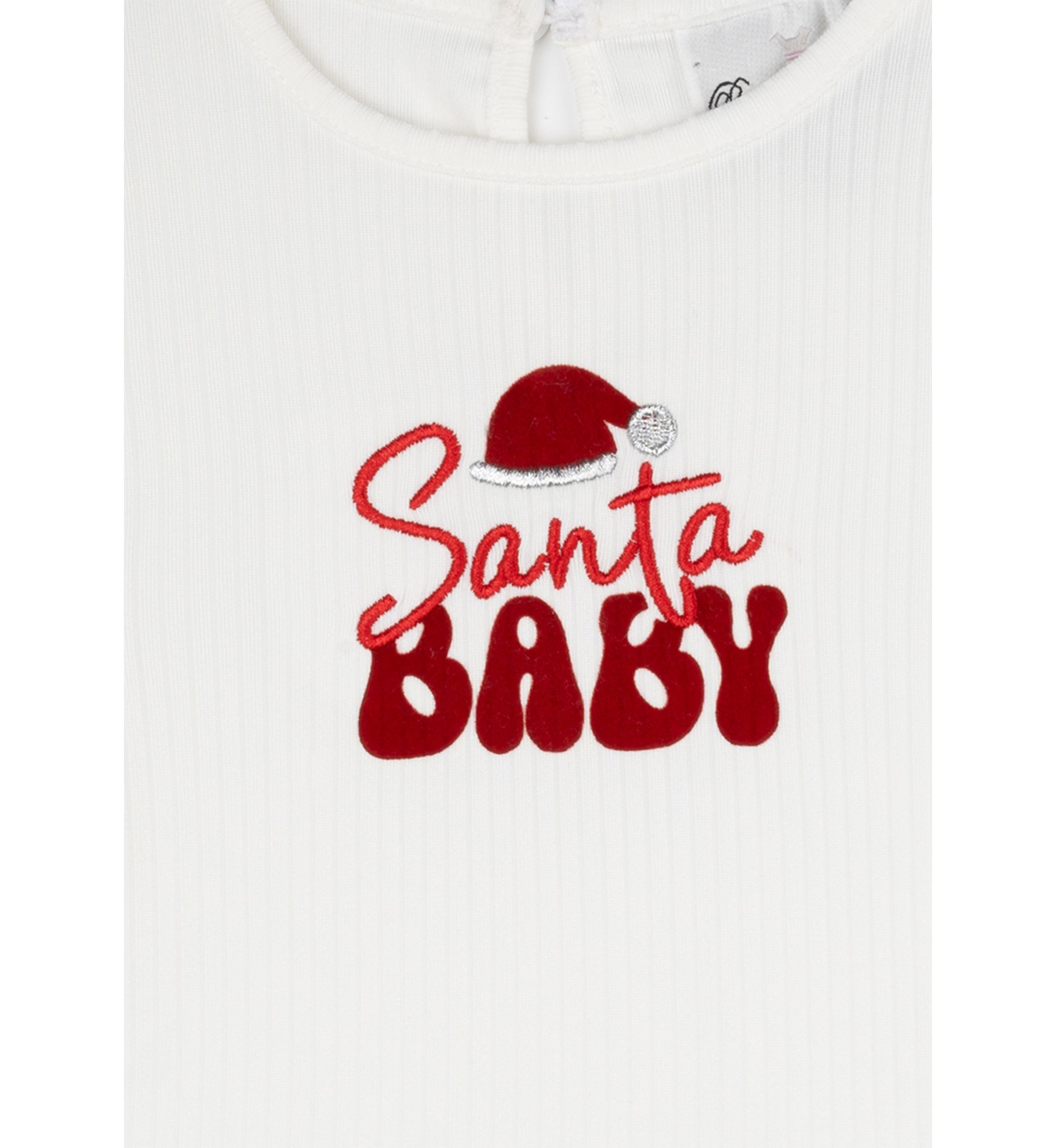 Baby Girls Santa Bodysuit and Flare Pants Set