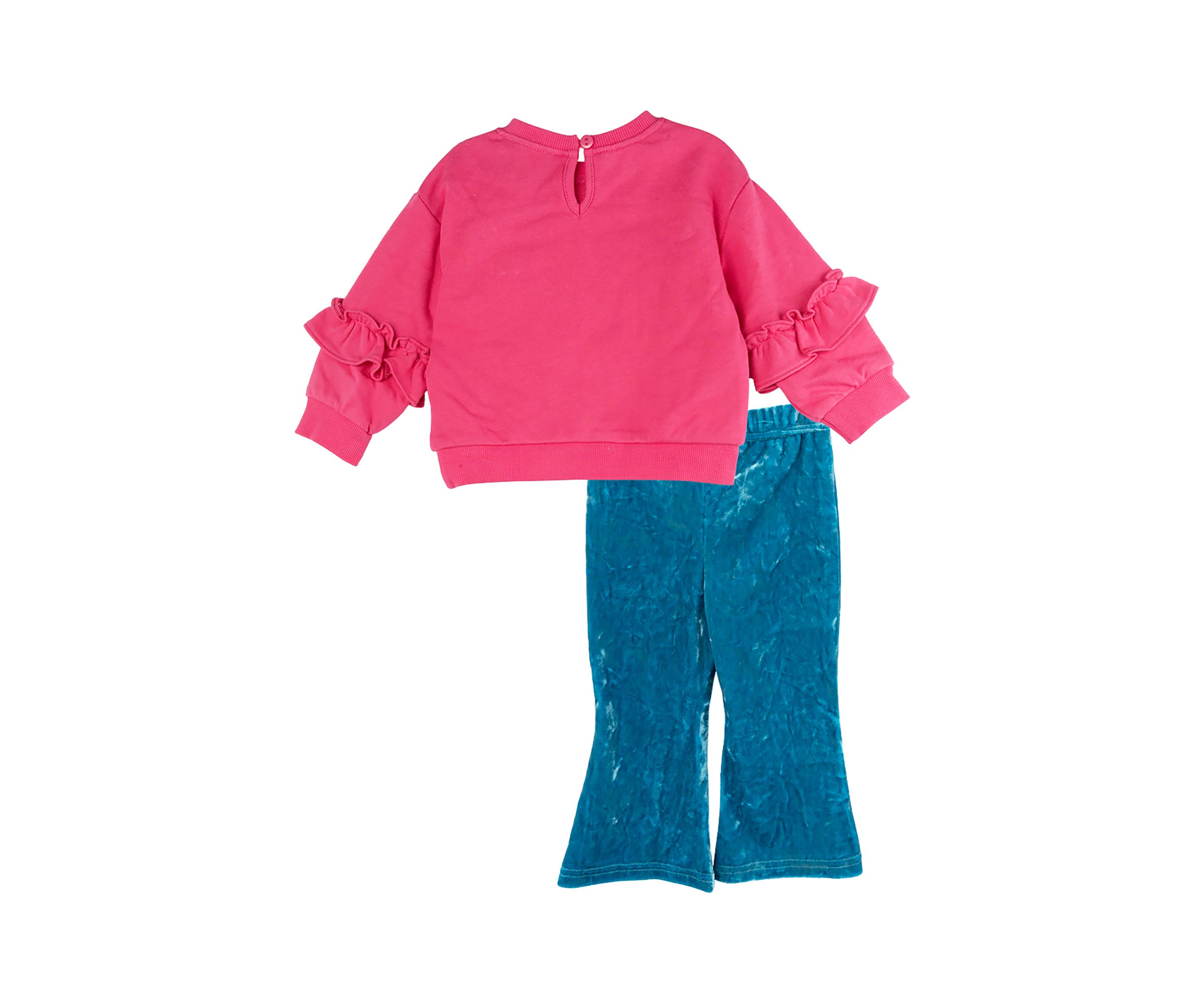 Baby Girls French Terry Graphic Sweatshirt and Leggings Set