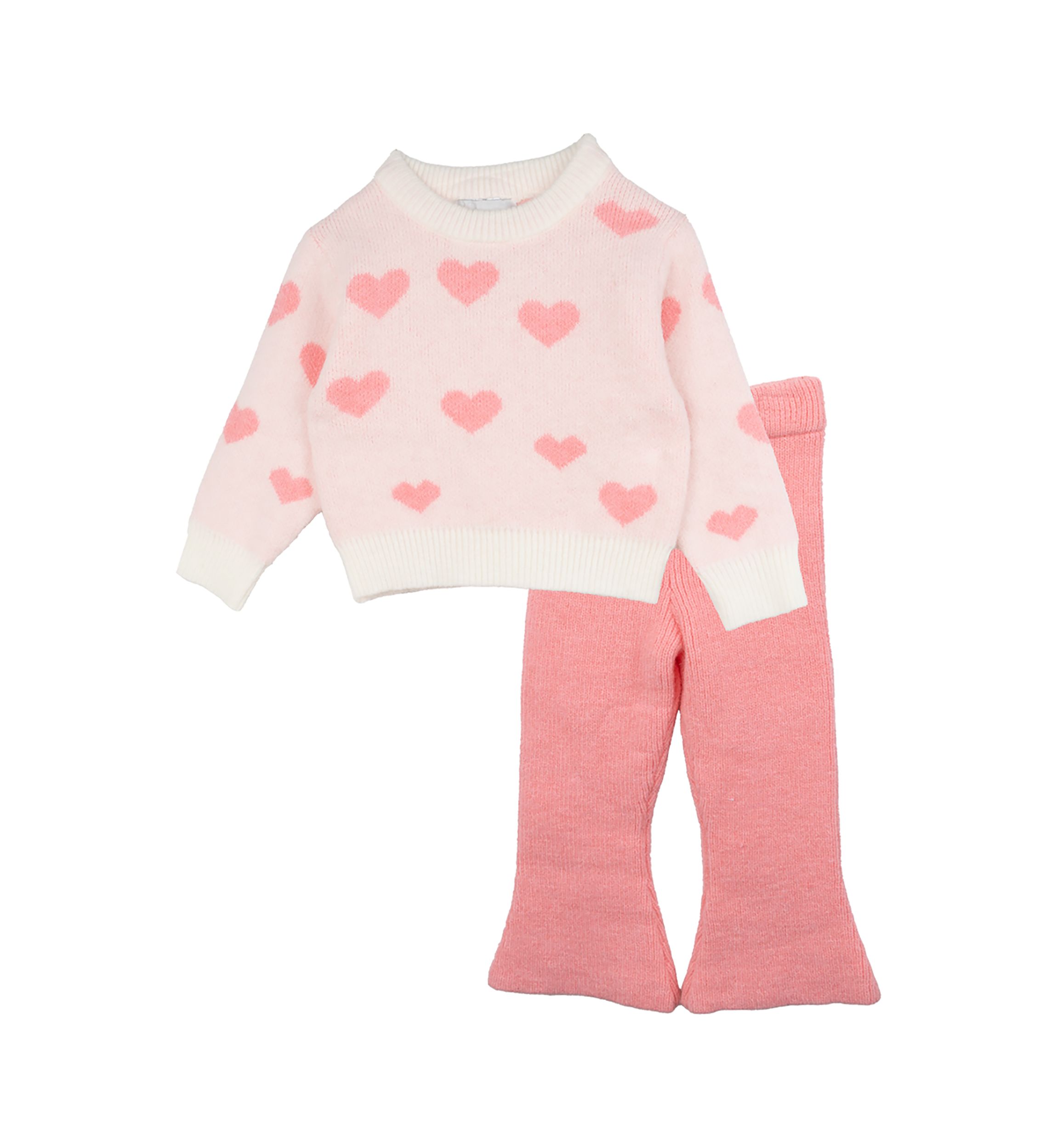 Baby Girls Heart Sweater and Pants Set