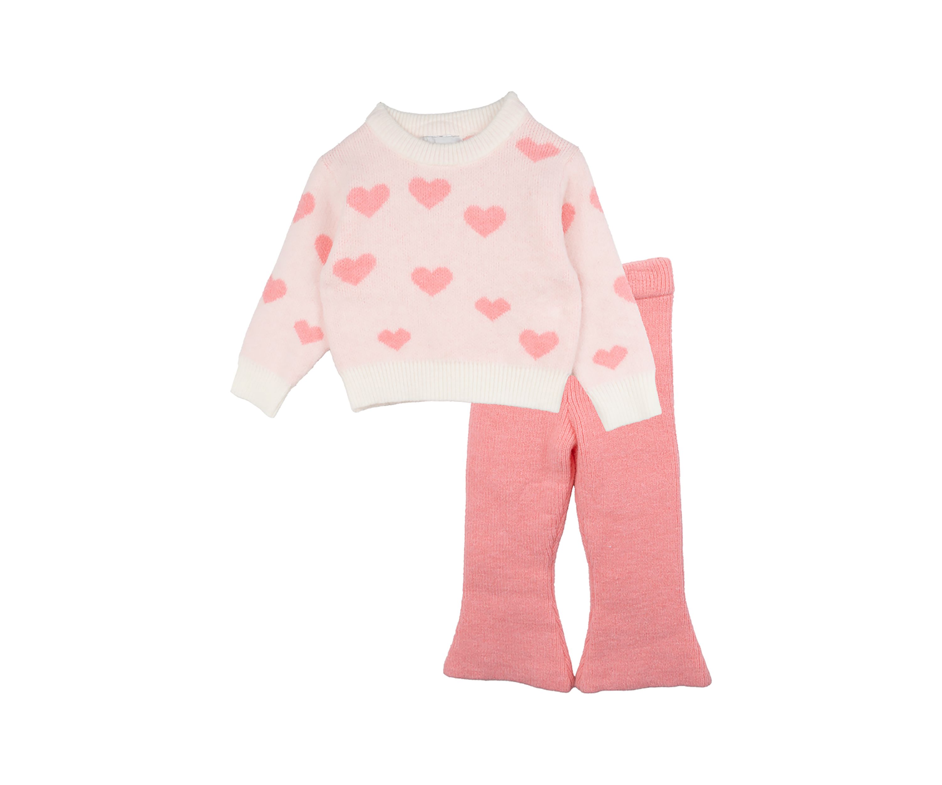 Baby Girls Heart Sweater and Pants Set