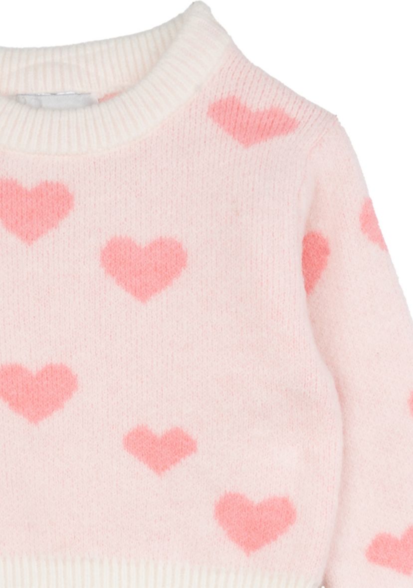 Baby Girls Heart Sweater and Pants Set