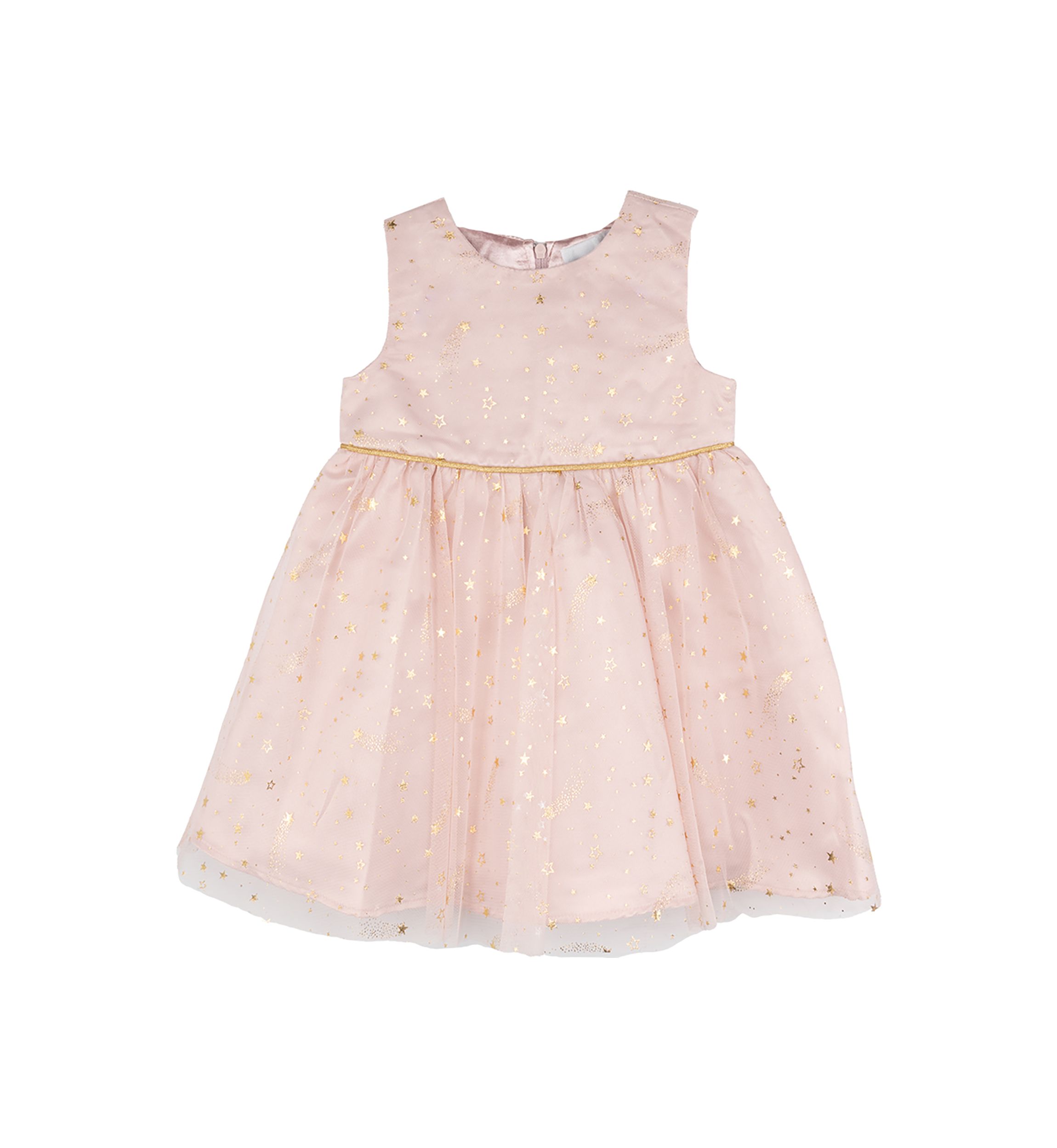 Baby Girls Foil Stars Mesh Dress with Jacket