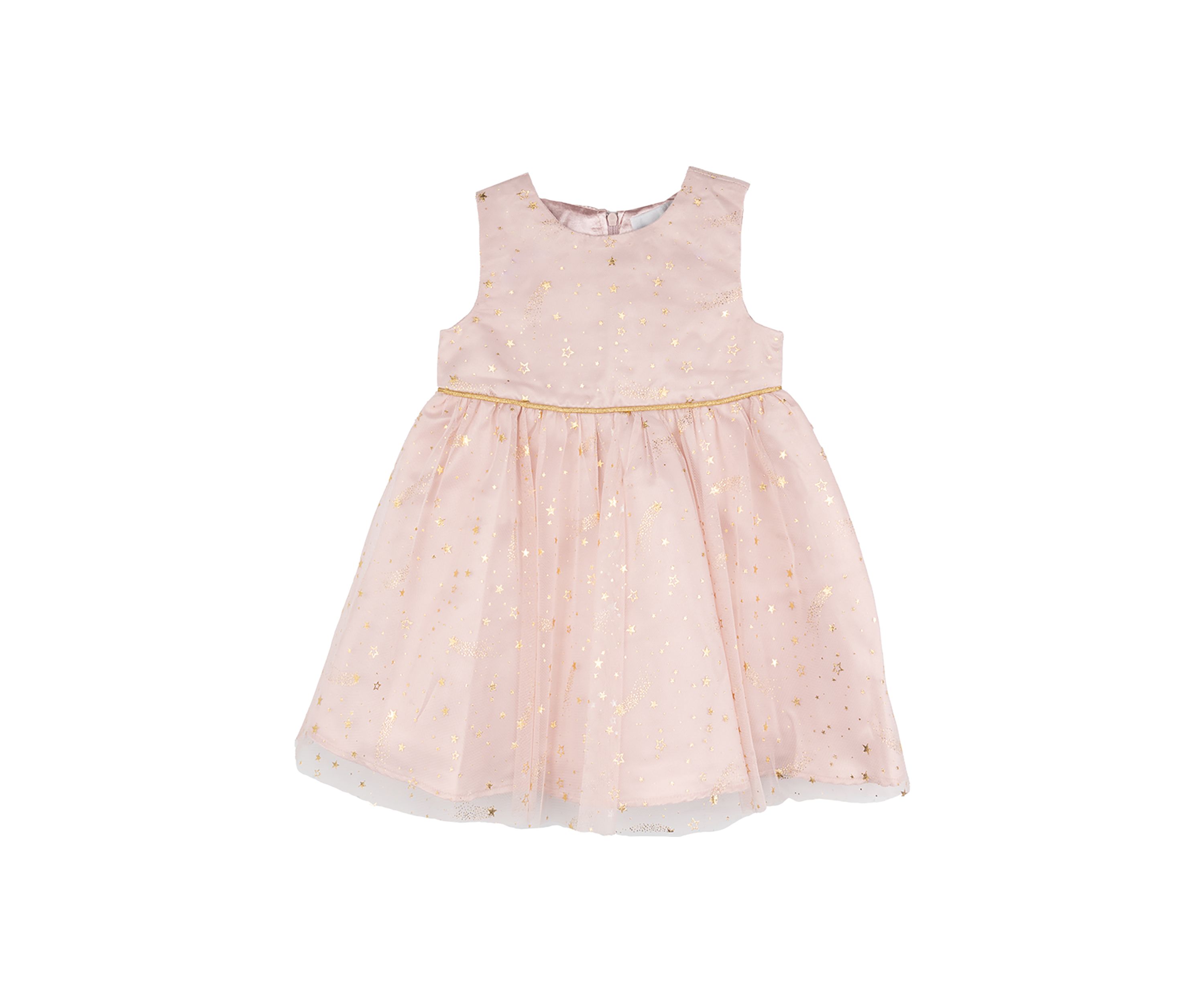 Baby Girls Foil Stars Mesh Dress with Jacket