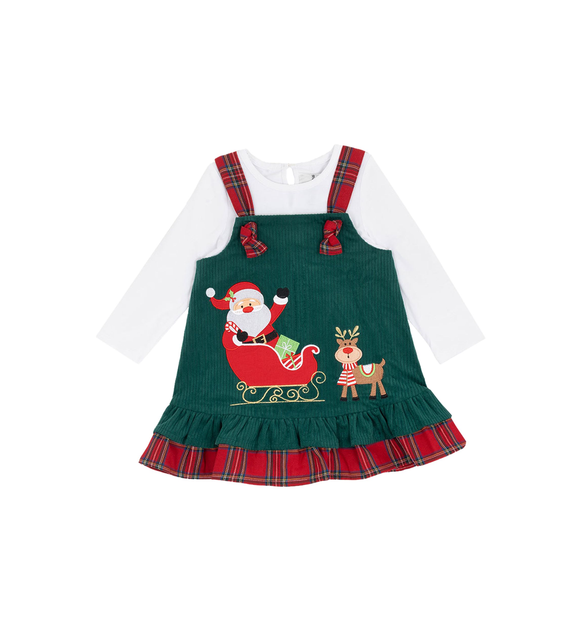Baby Girls Santa Corduroy Jumper