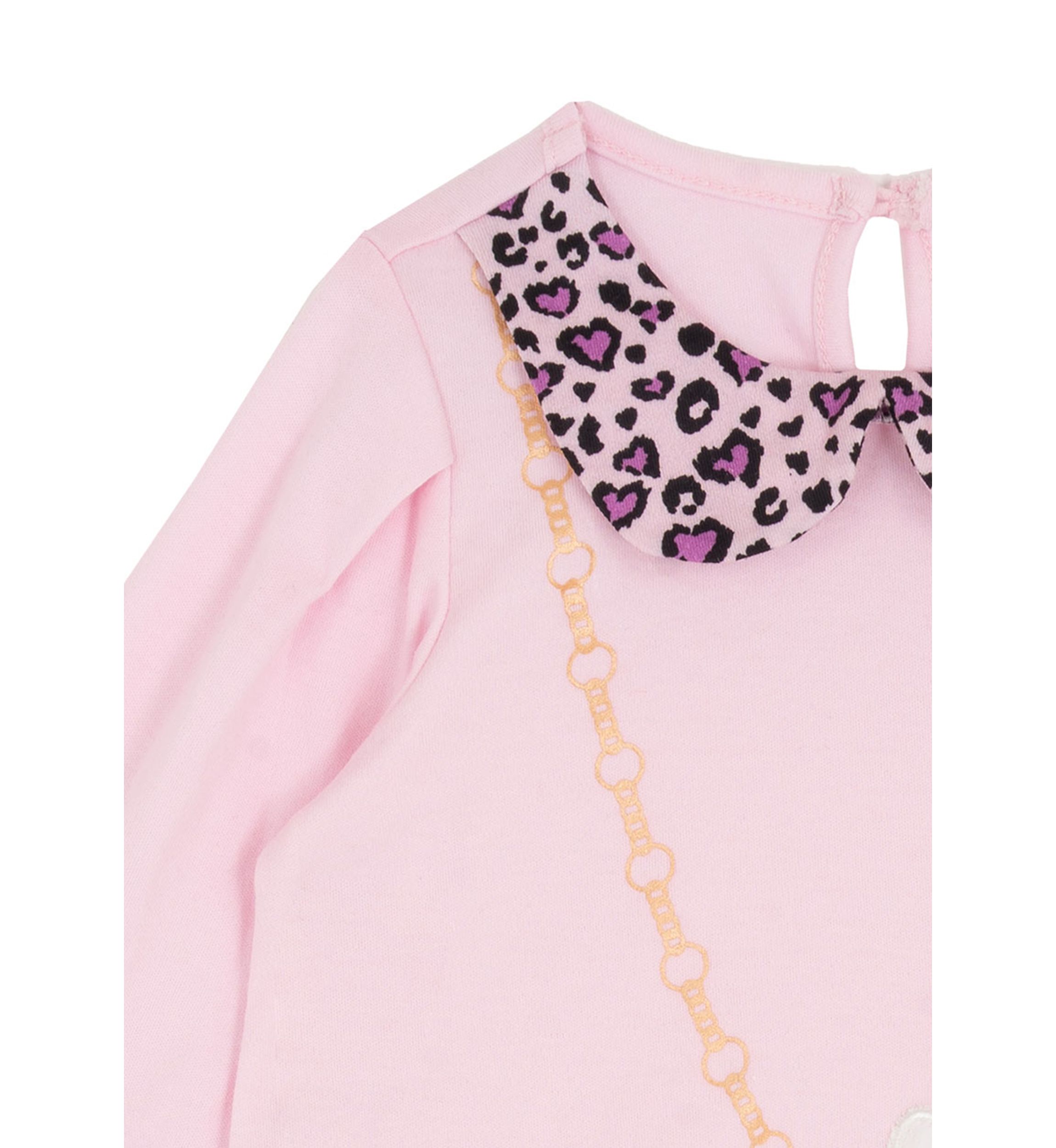 Baby Girls Long Sleeve Cat Top and Solid Legging Set 