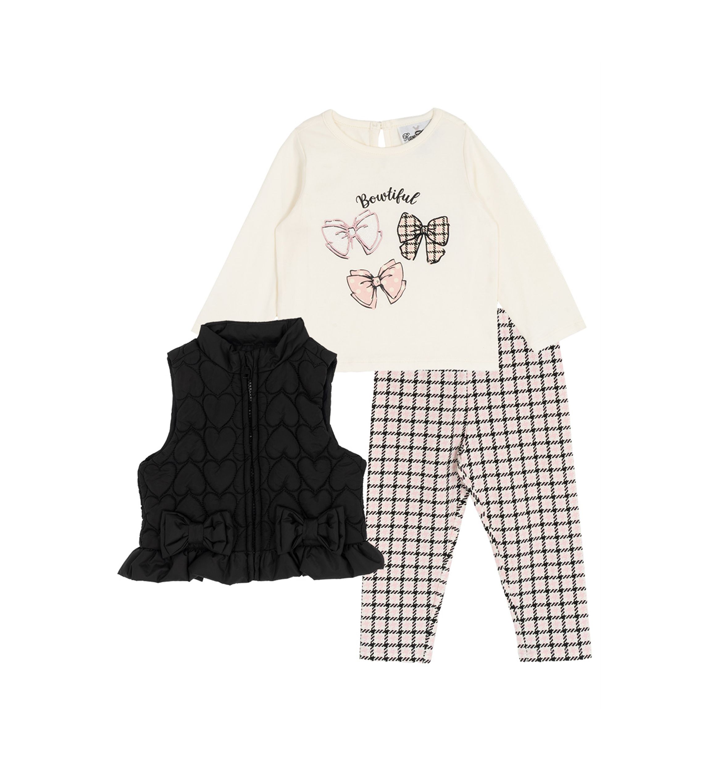 Baby Girls Puffer Vest Set 