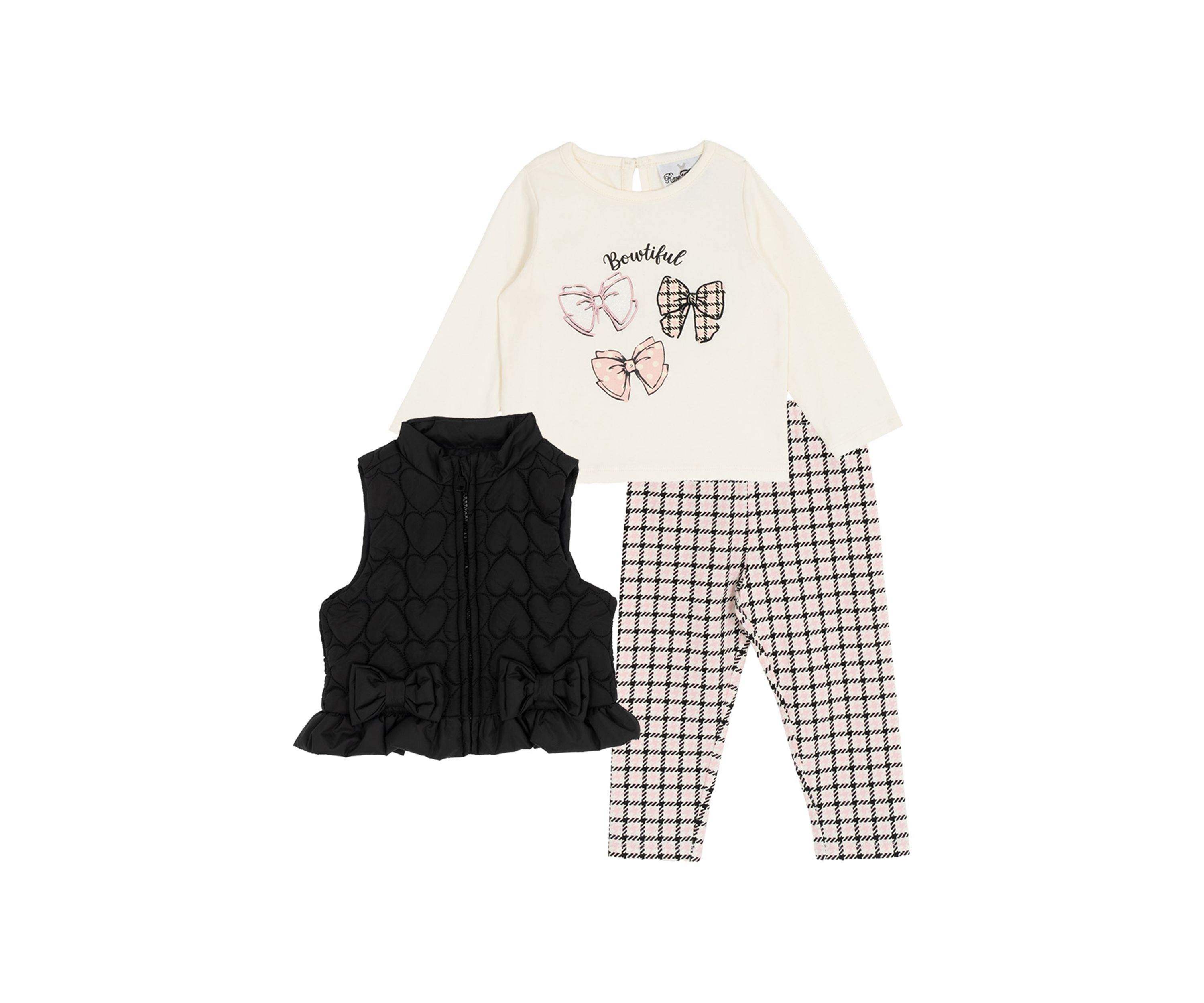 Baby Girls Puffer Vest Set 