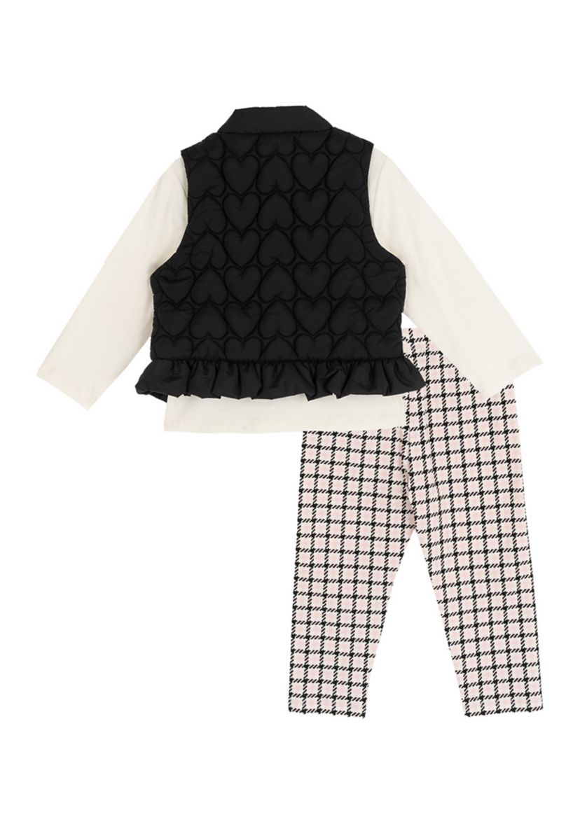 Baby Girls Puffer Vest Set 