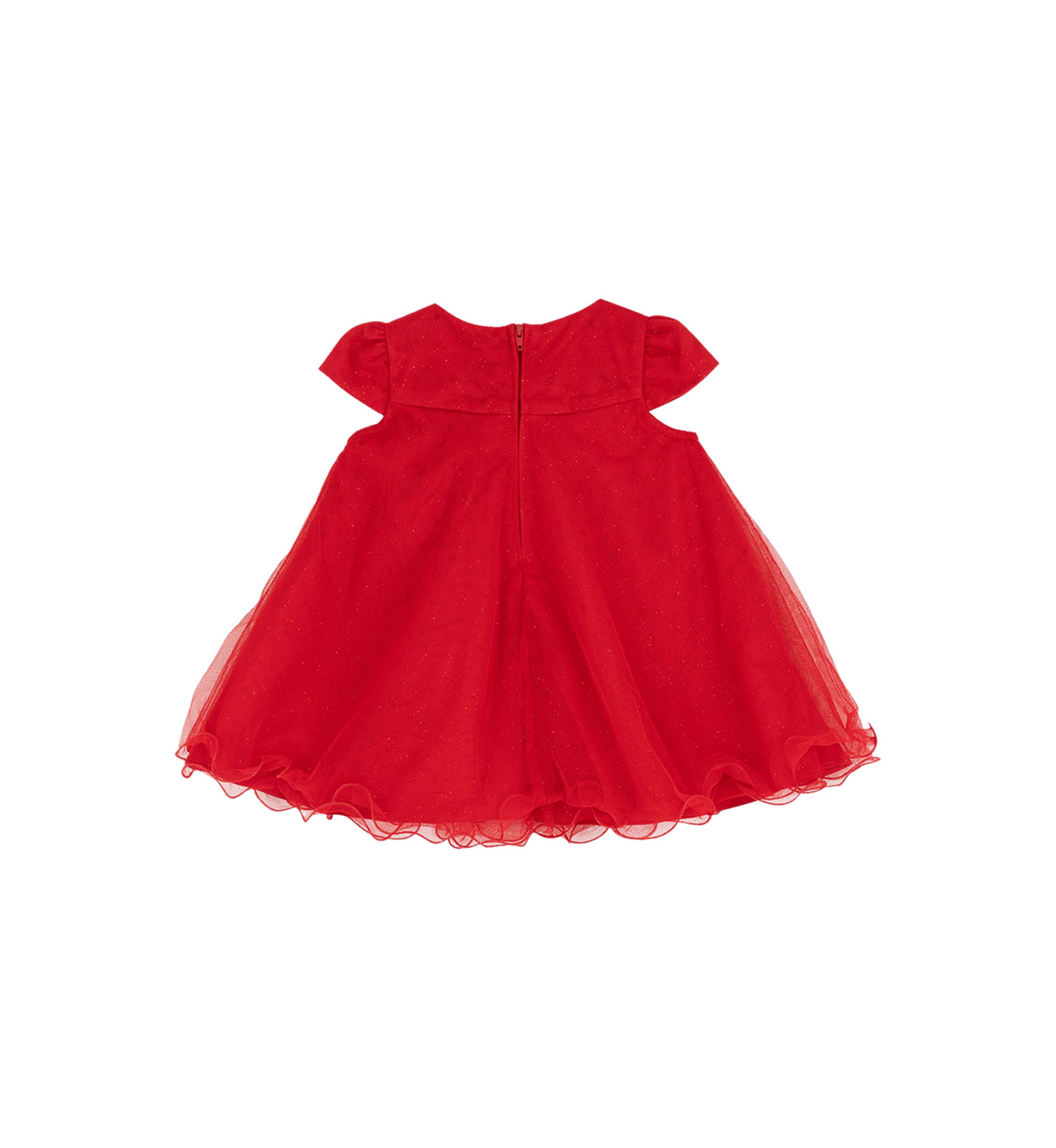 Baby Girls Cap Sleeve Mesh Float Bodice Dress and Bloomer Set 