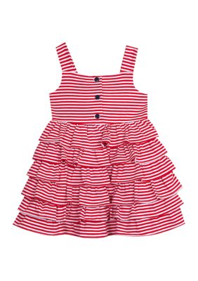 Rare Editions Toddler Girls Red Gingham Midi Dress | belk