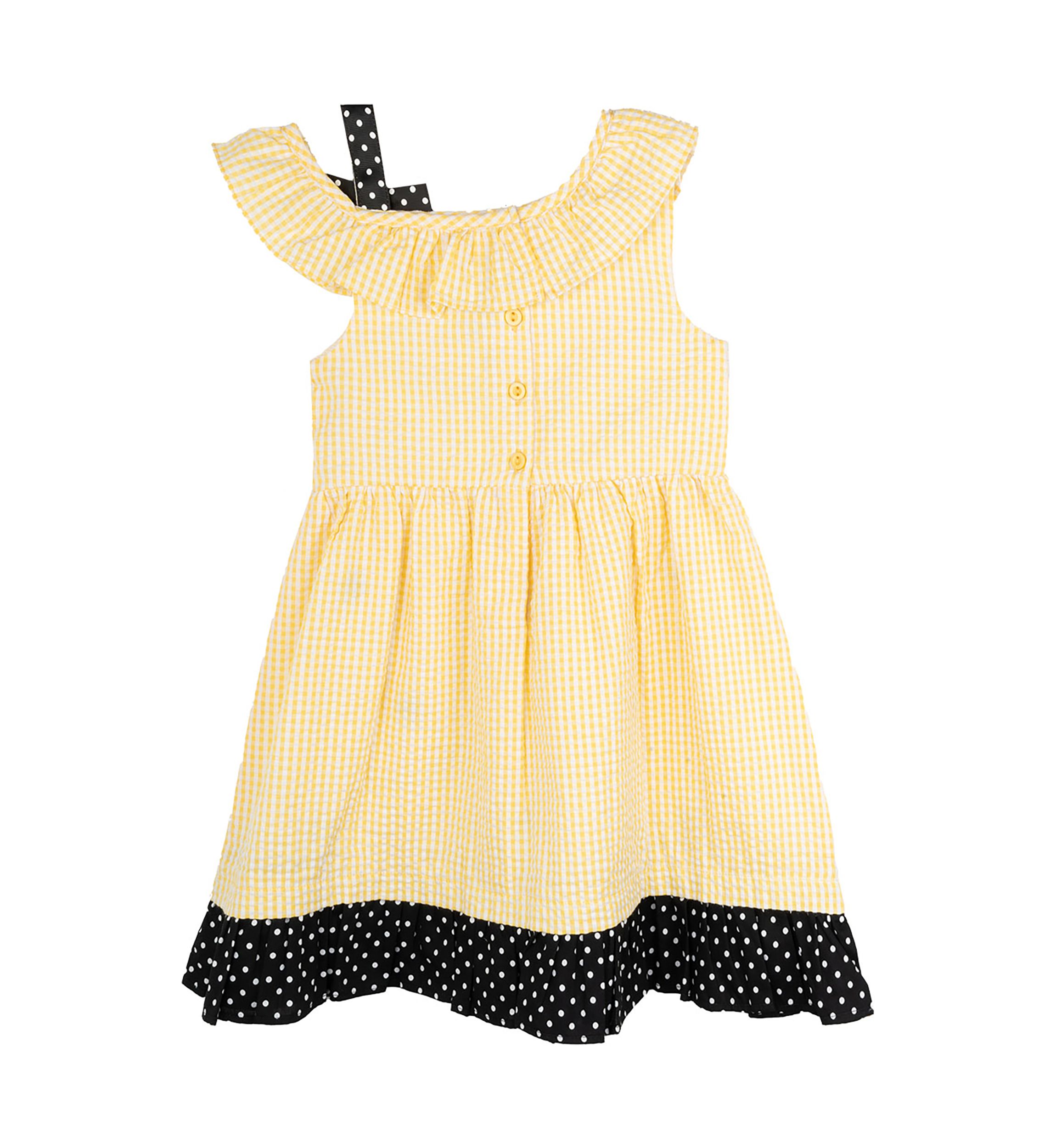 Toddler Girls Bee Chiffon Seersucker Dress