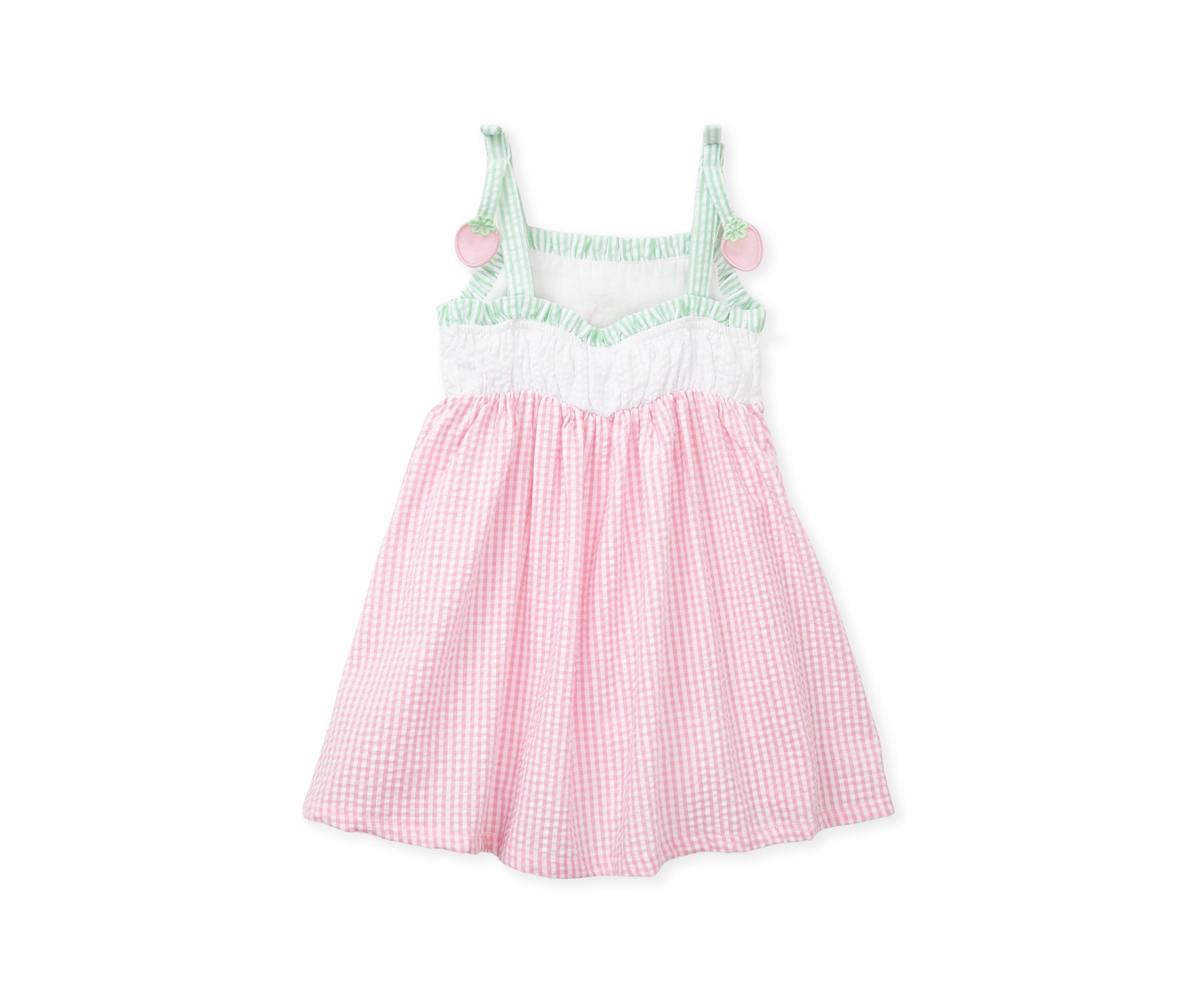 Toddler Girls Sleeveless Strawberry  Seersucker Sundress
