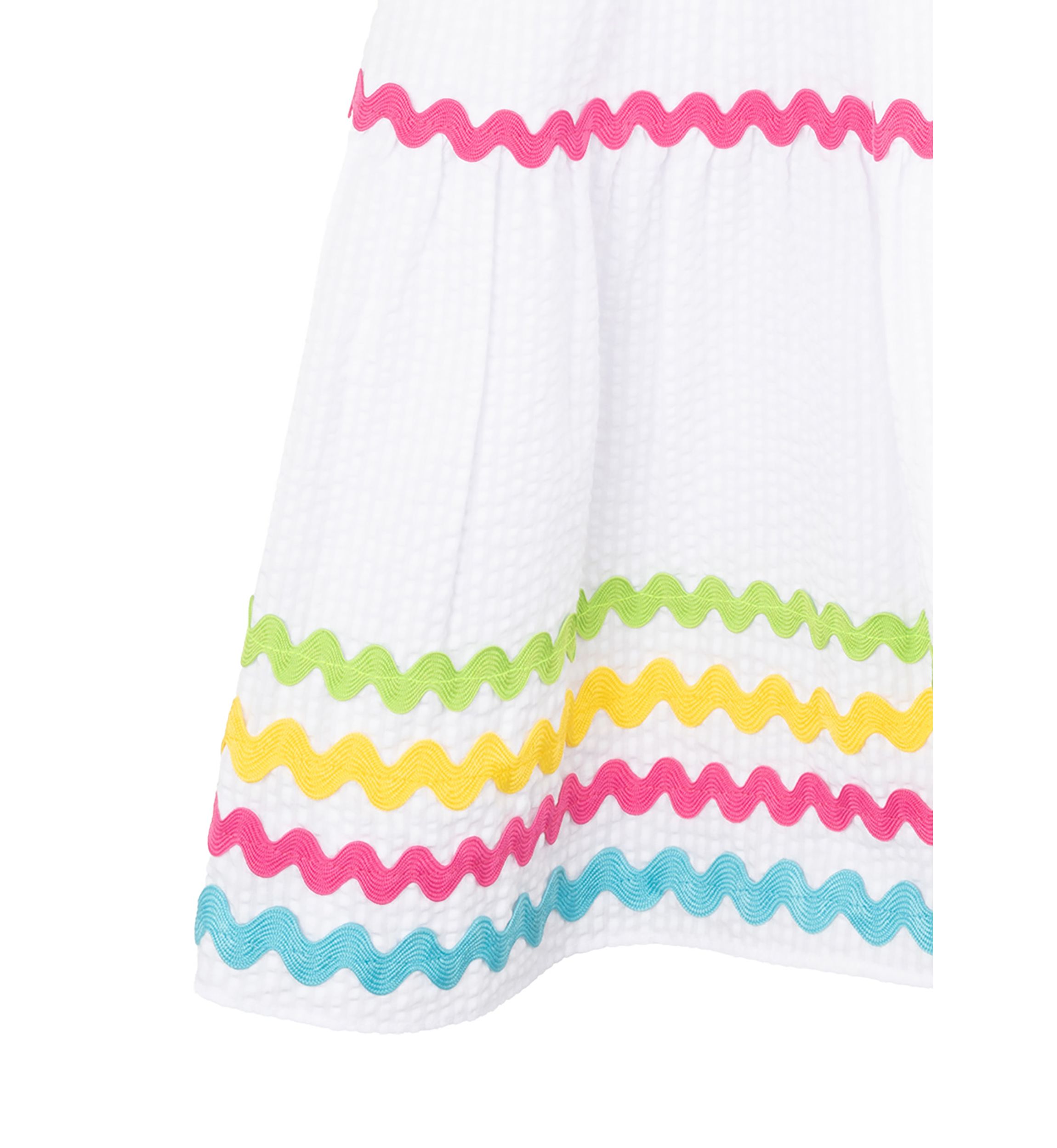 Toddler Girls Ric Rac Floral Seersucker Dress