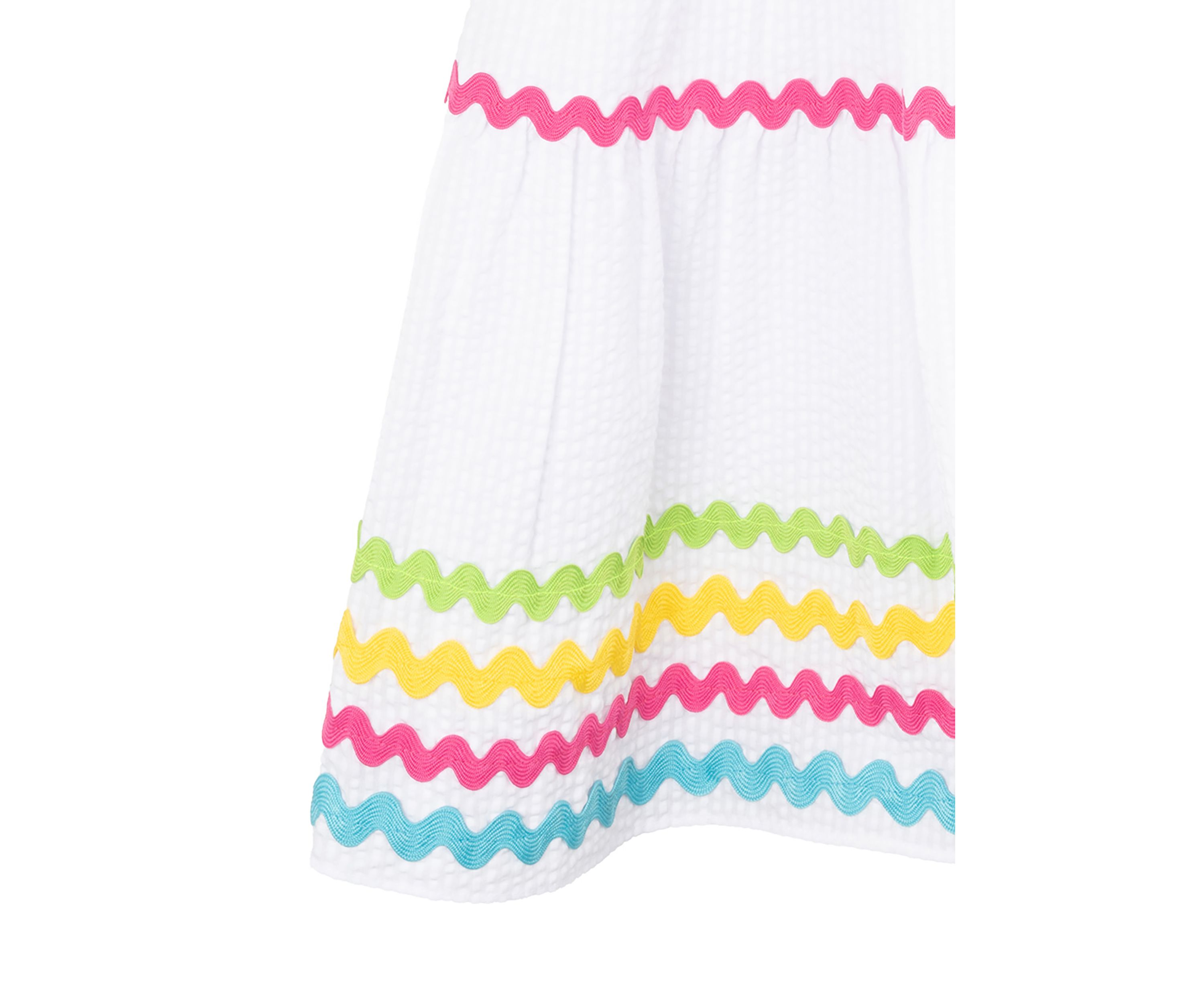 Toddler Girls Ric Rac Floral Seersucker Dress