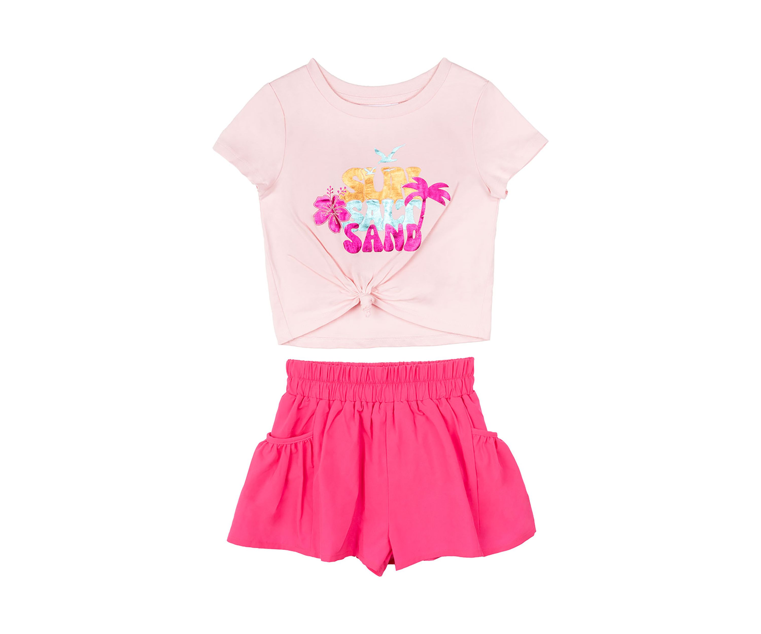 Toddler Girls Graphic T-Shirt and Shorts Set