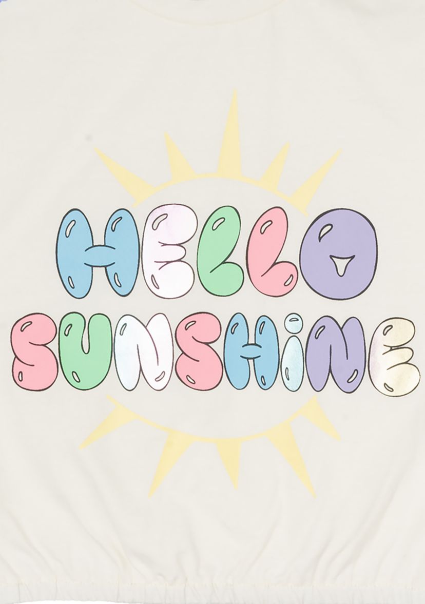 Toddler Girls Hello Sunshine Graphic Top and Skort Set