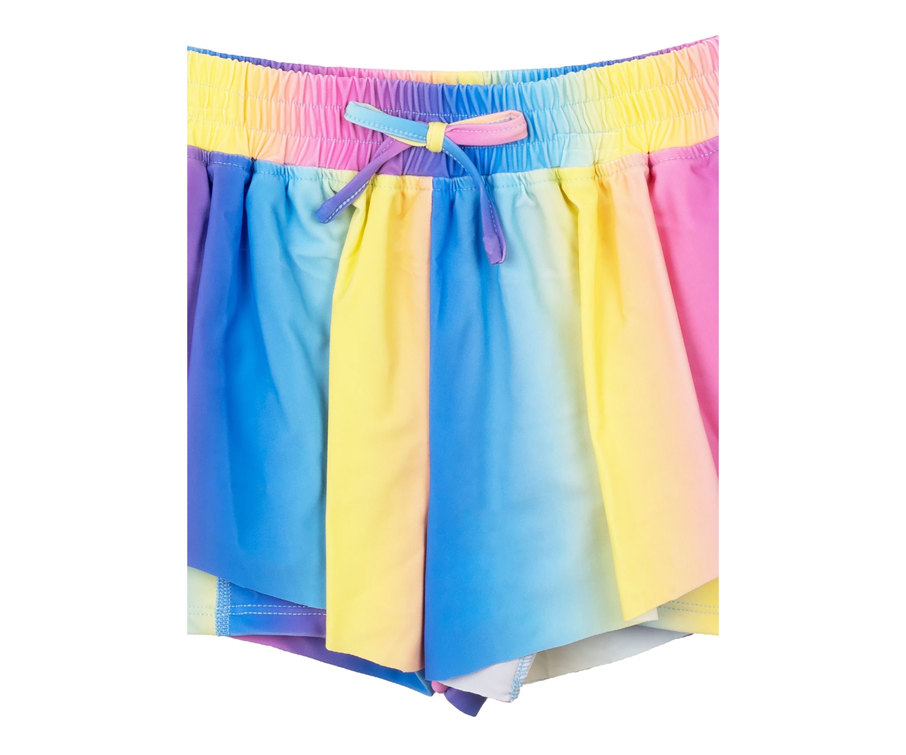 Toddler Girls Twist Tank Top and Printed Ombré Shorts Set