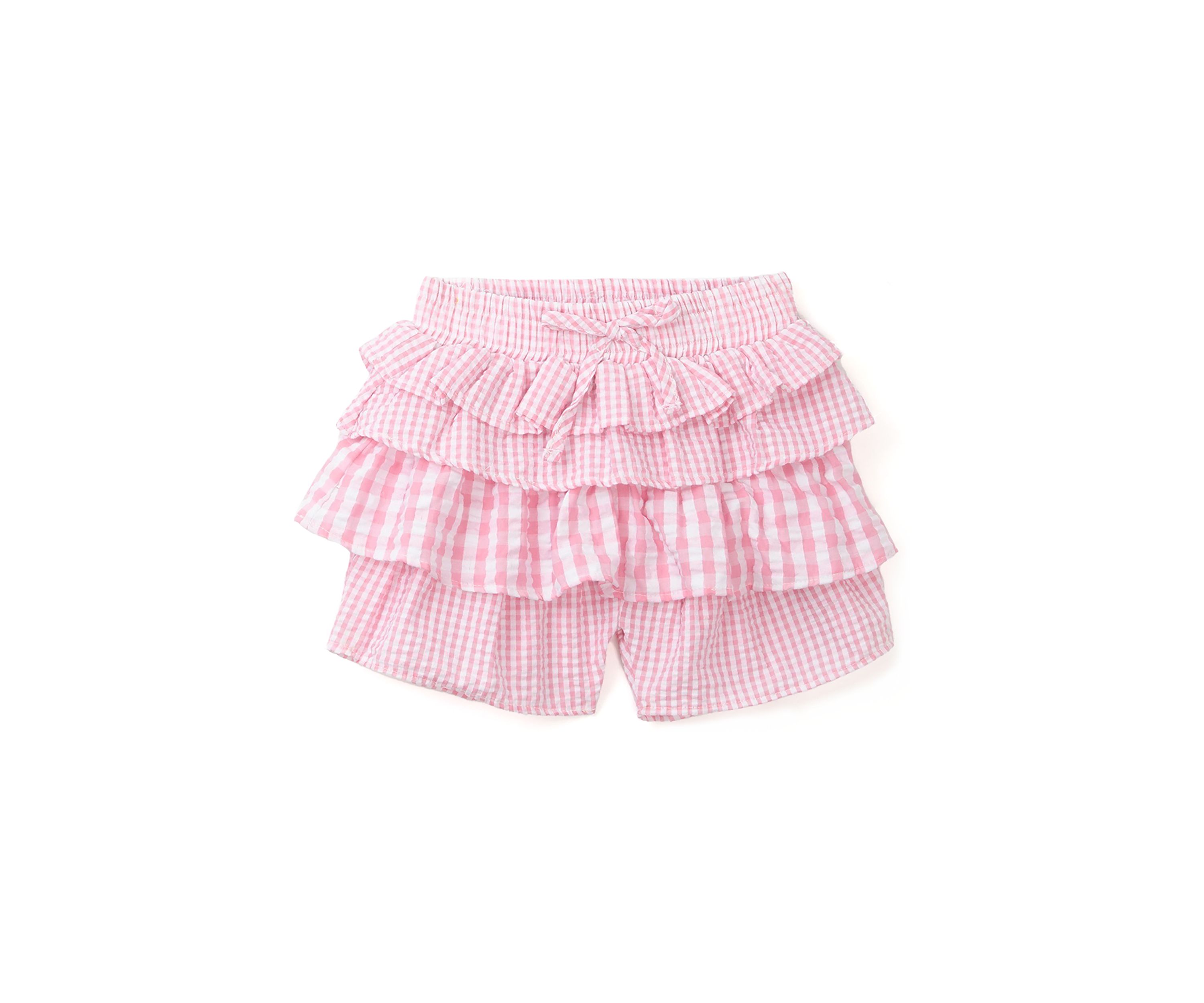 Toddler Girls Knit Top and Seersucker Shorts Set
