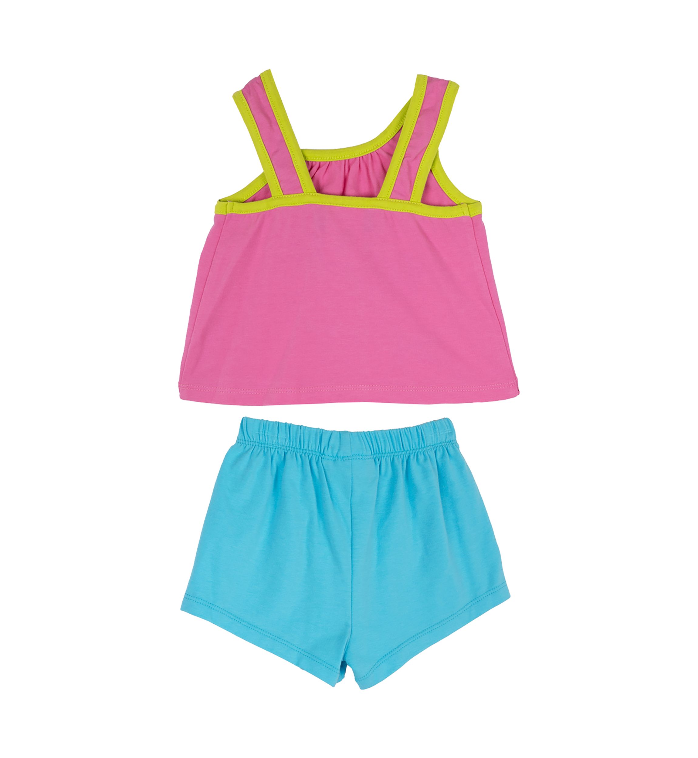 Baby Girls Flamingo Graphic Top and Shorts Set