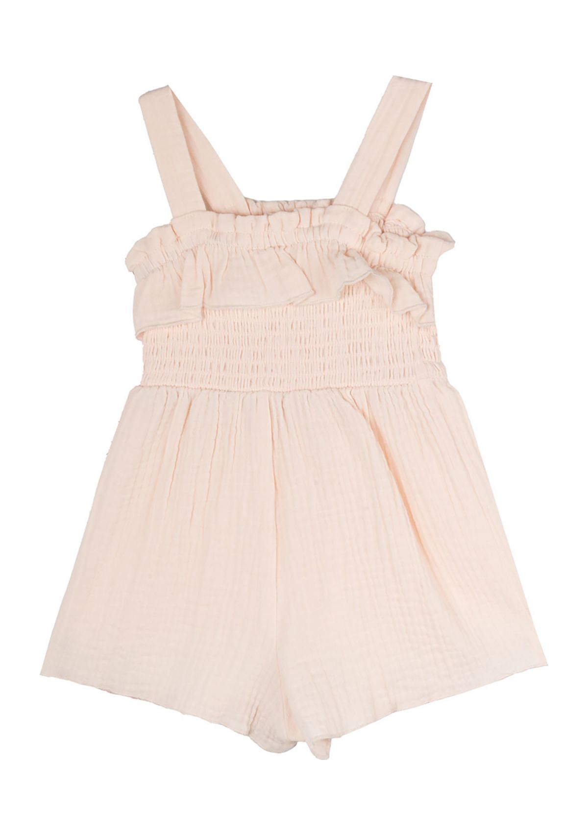 Baby Girls Gauze Knit Cherry Embroidered Romper