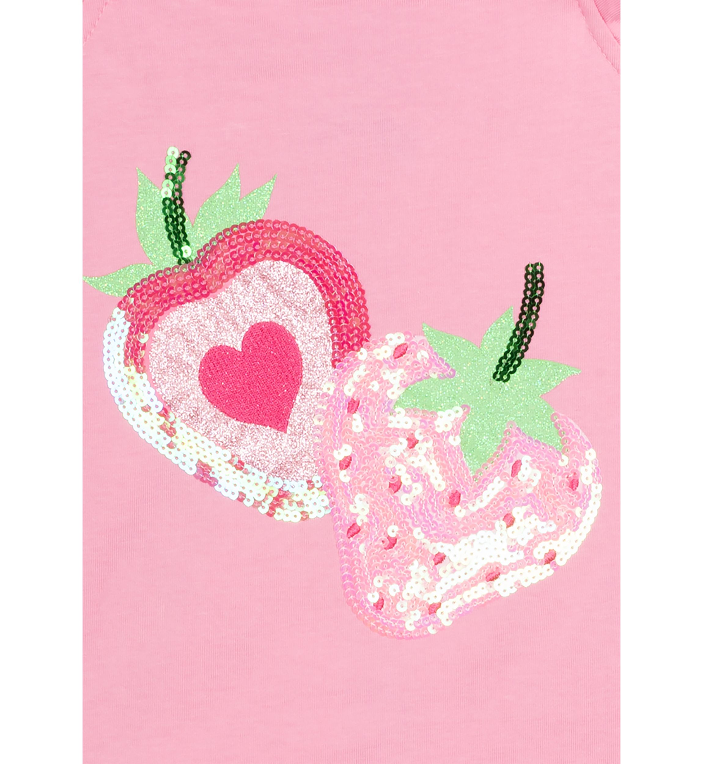 Baby Girls Graphic T-Shirt and Strawberry Printed Shorts Set