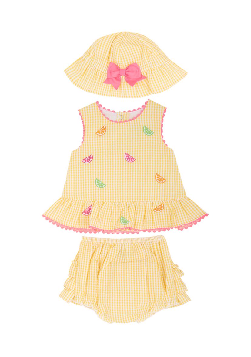 Rare Editions Baby Girls Lemon Dress Set | Belk