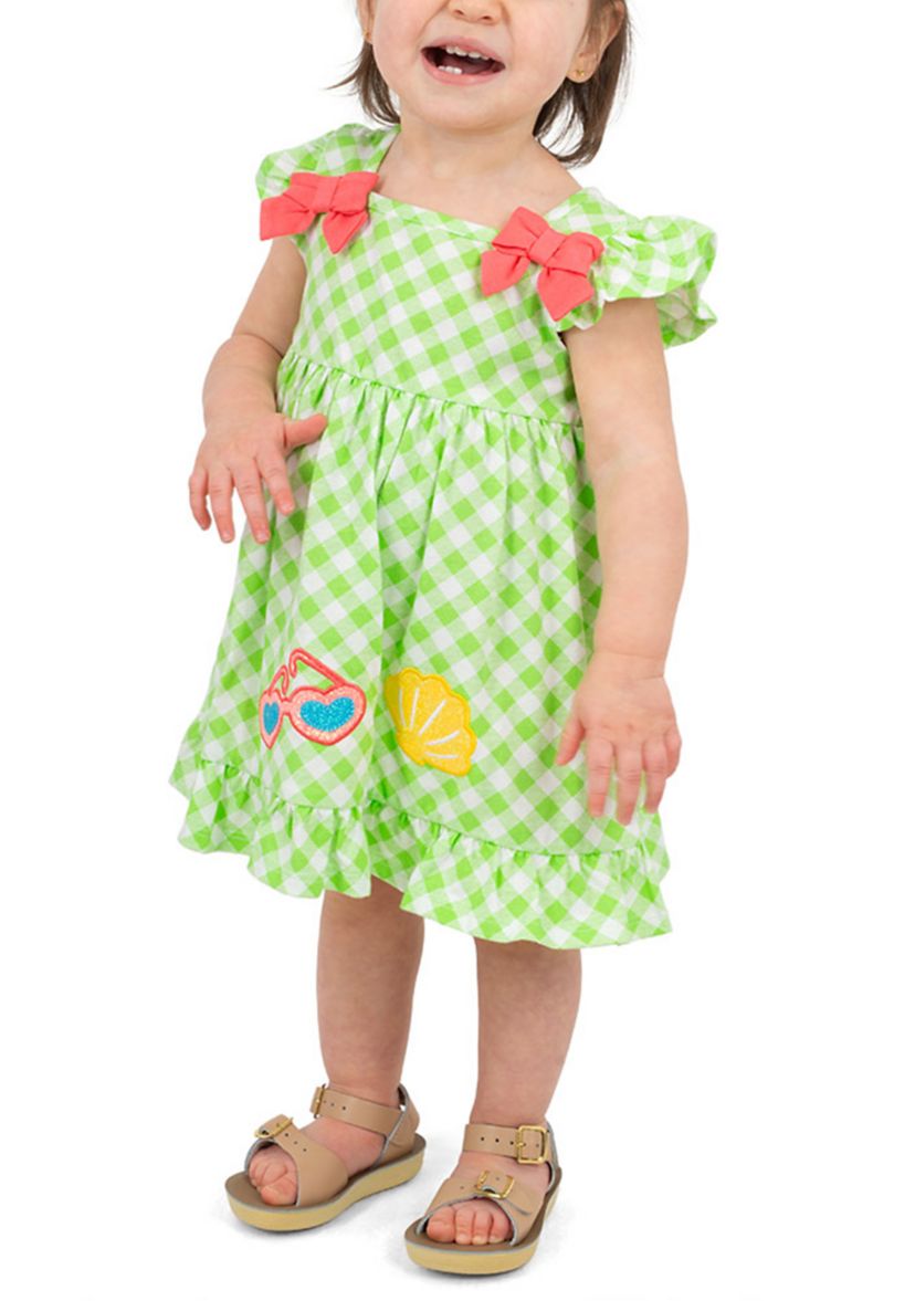 Rare Editions Baby Girls Check Print and Summer Print Dress Set | Belk