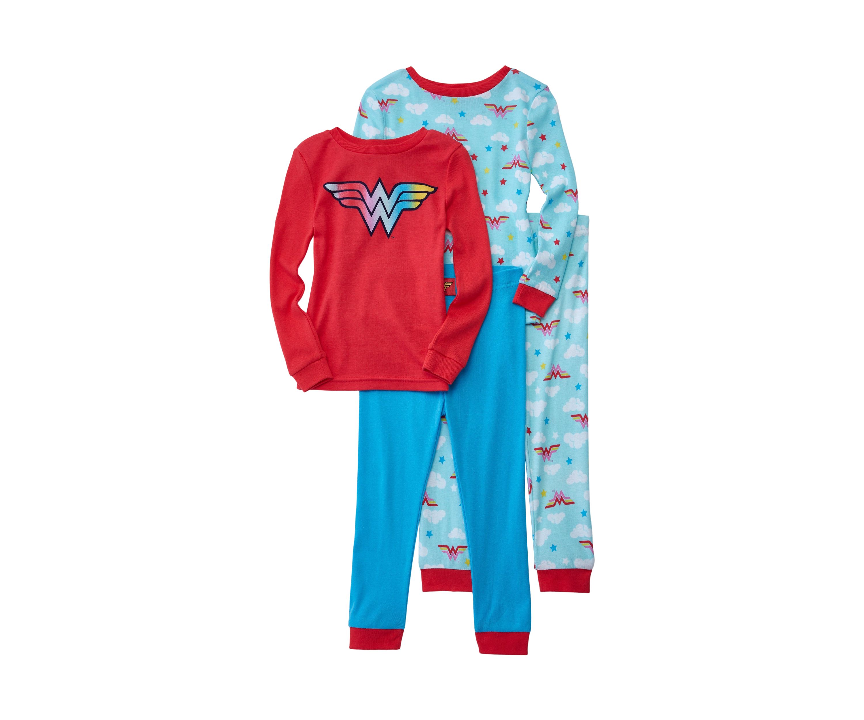Toddler Girls 4-Piece Pajama Set 