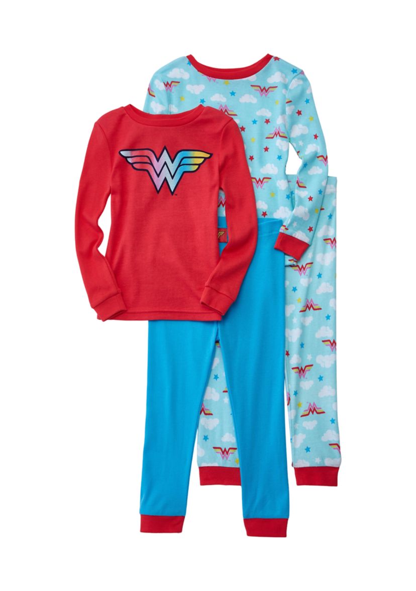 Toddler Girls 4-Piece Pajama Set 