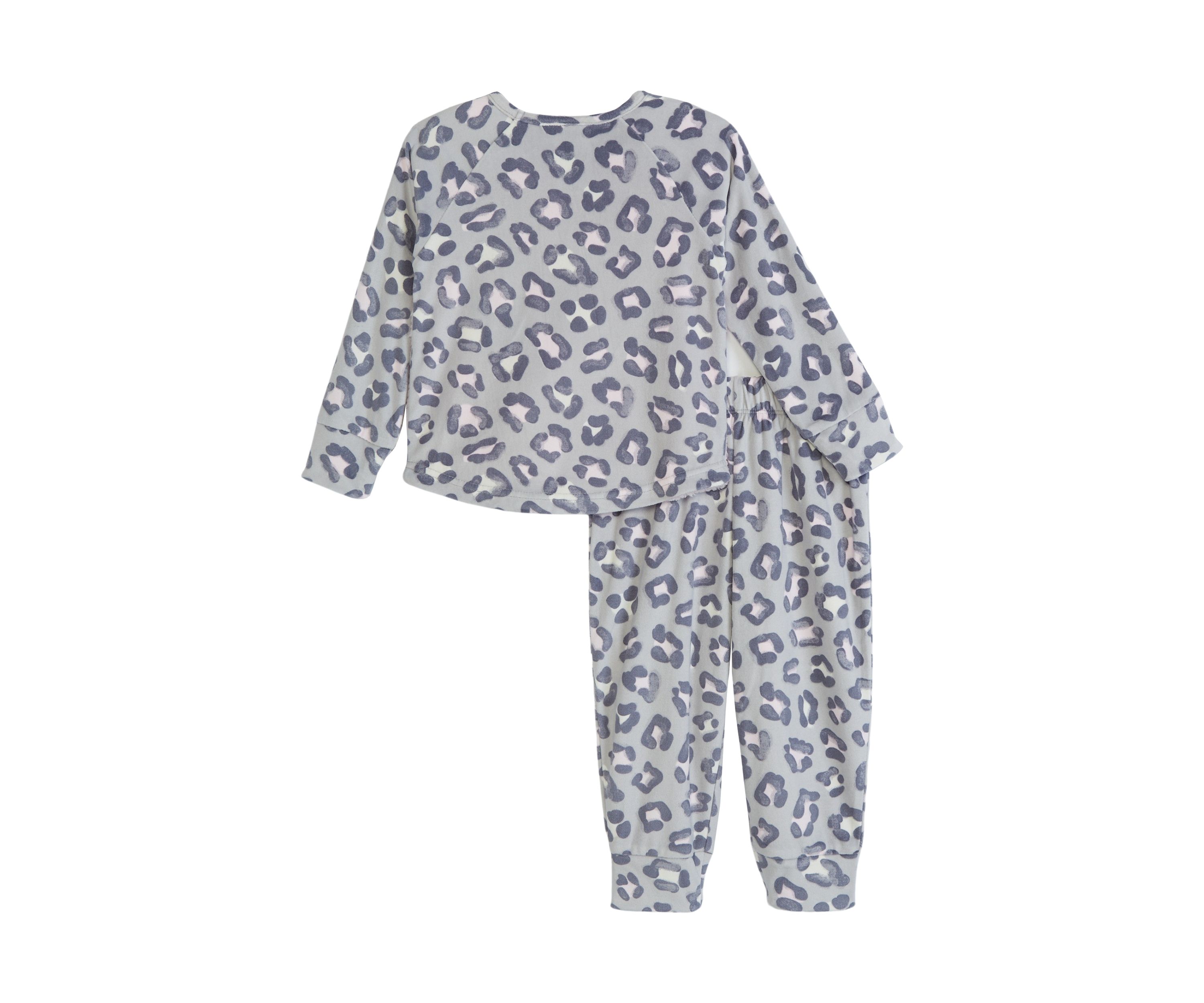 Toddler Girls Fleece Animal Pajama Set