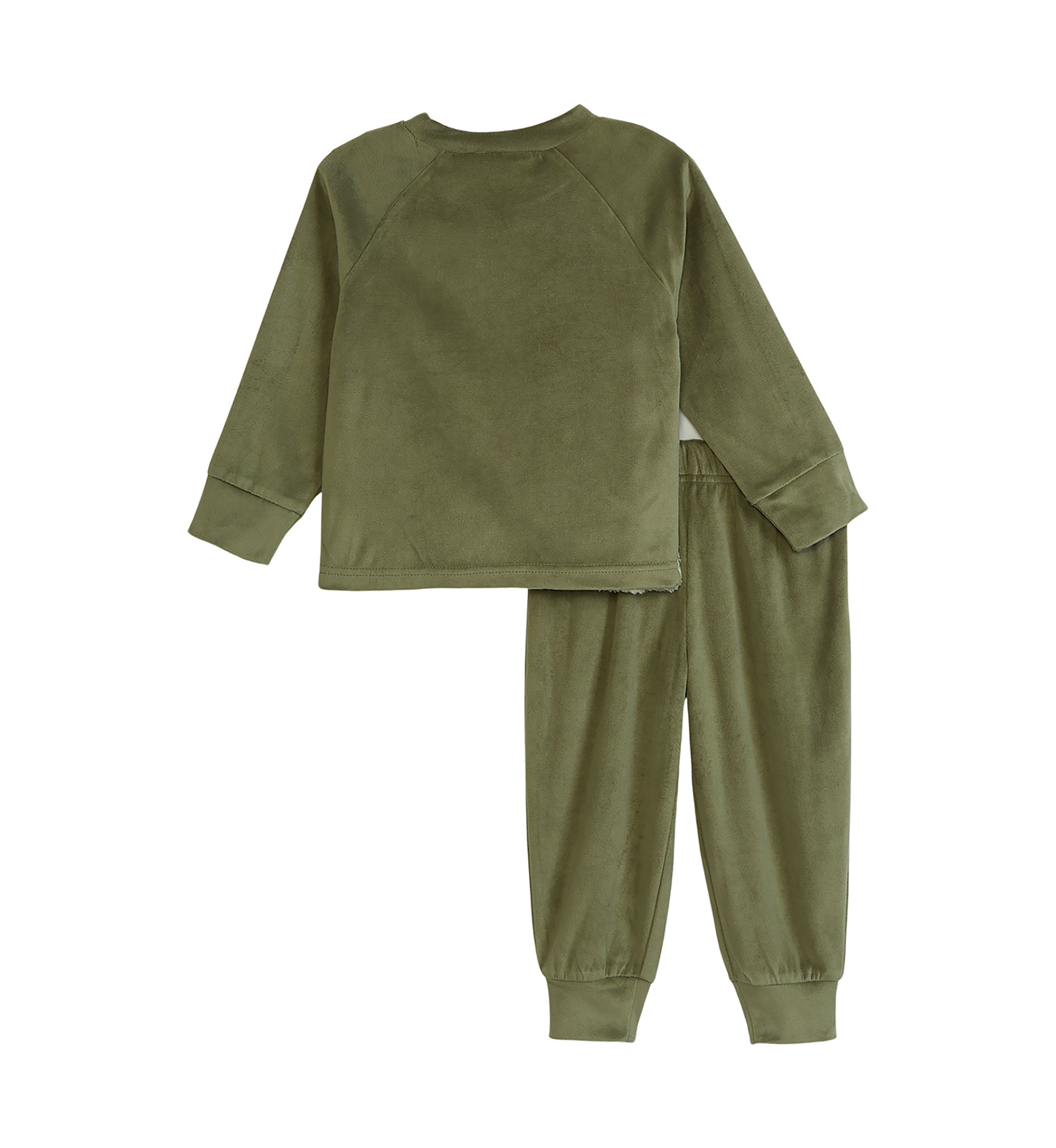Toddler Boys Fleece Dinosaur Pajama Set