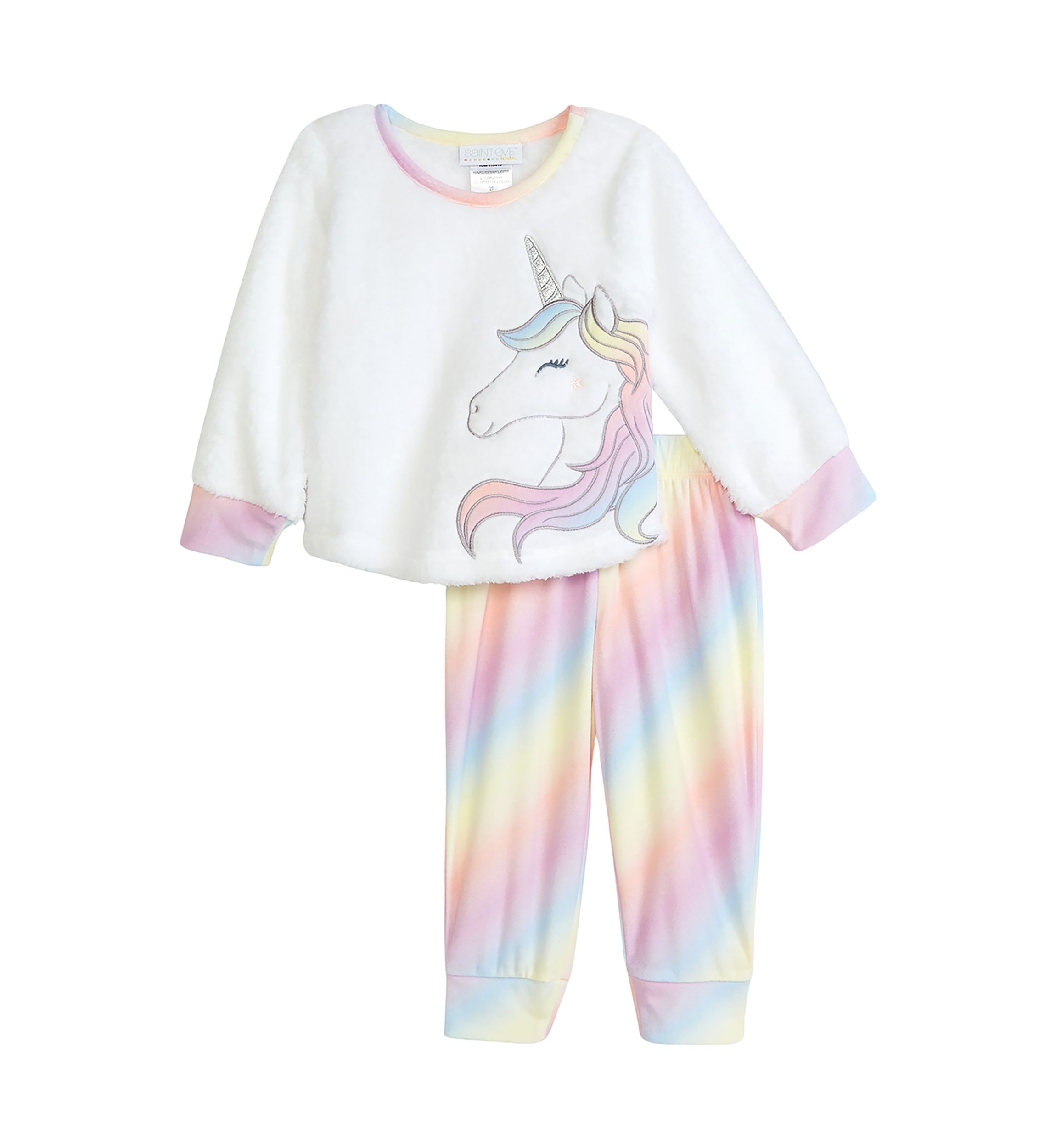 Toddler Girls Poodle Unicorn Pajama Set
