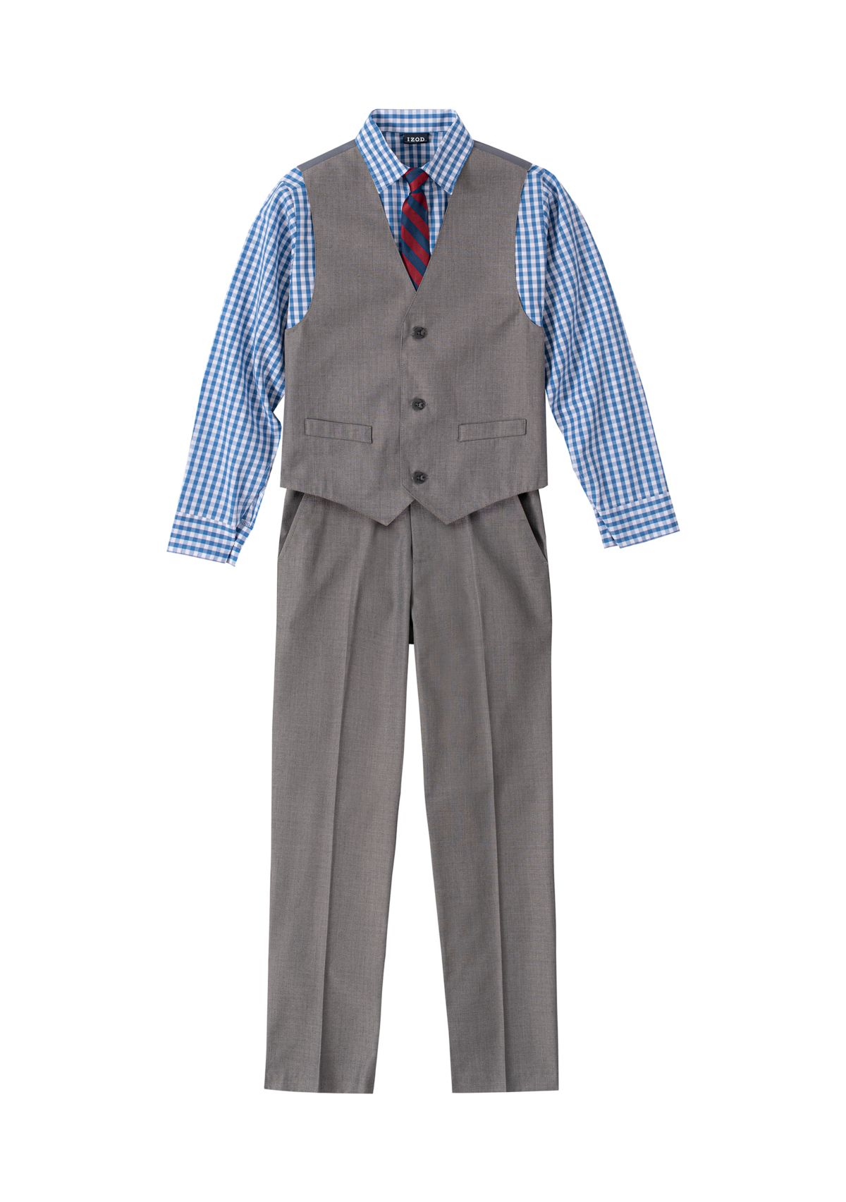 Toddler Boys Sharkskin Vest Set