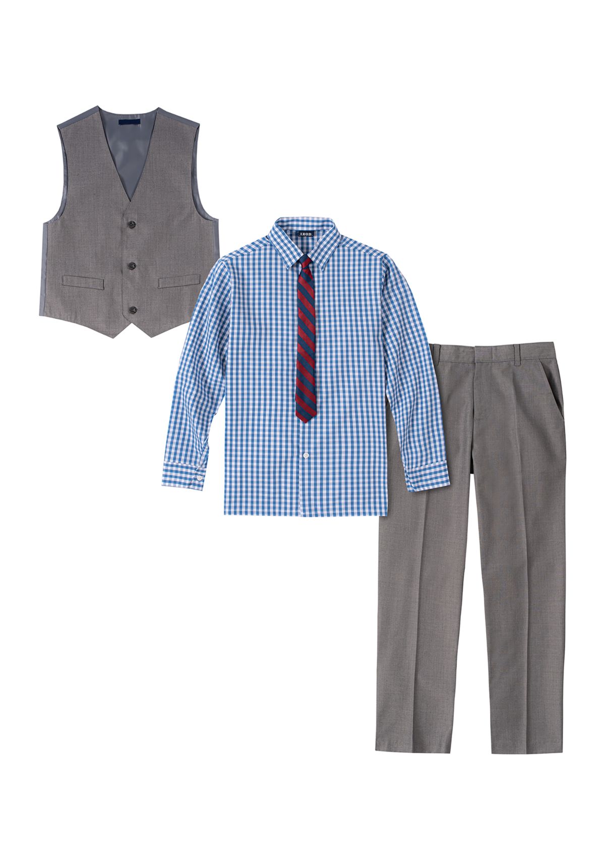 Toddler Boys Sharkskin Vest Set