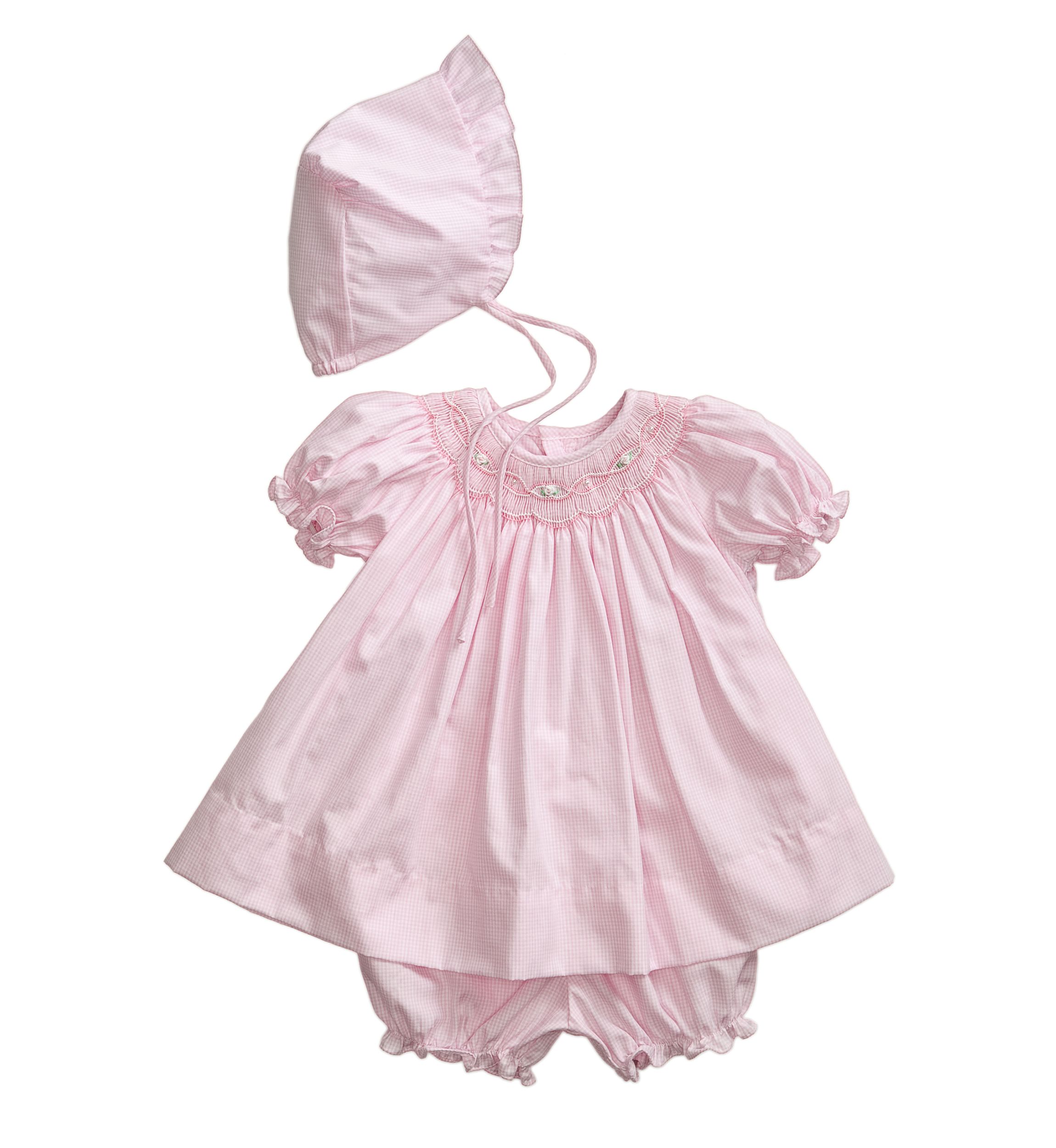 Baby Girls Smocked Gingham Dress