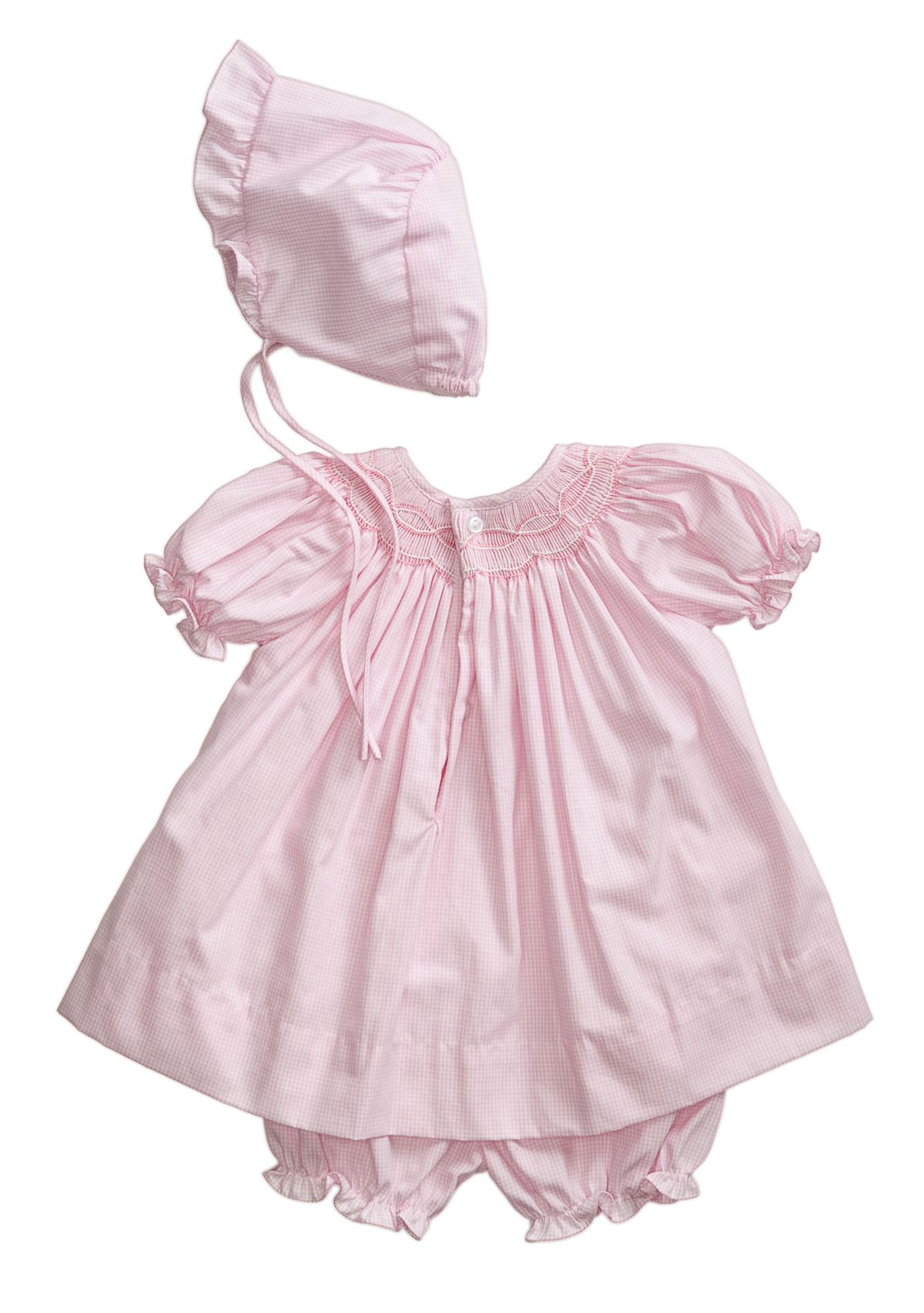 Baby Girls Smocked Gingham Dress