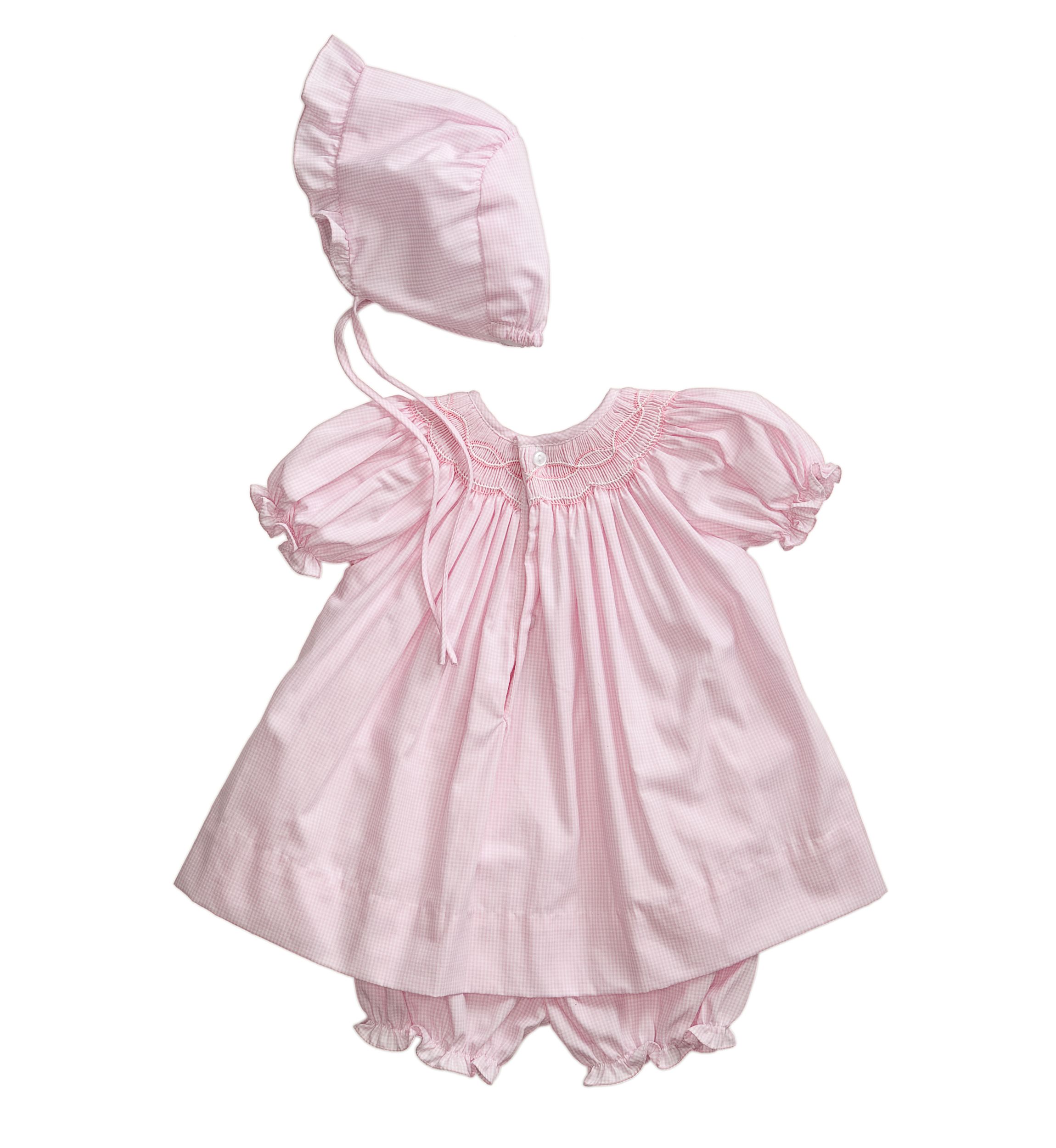 Baby Girls Smocked Gingham Dress