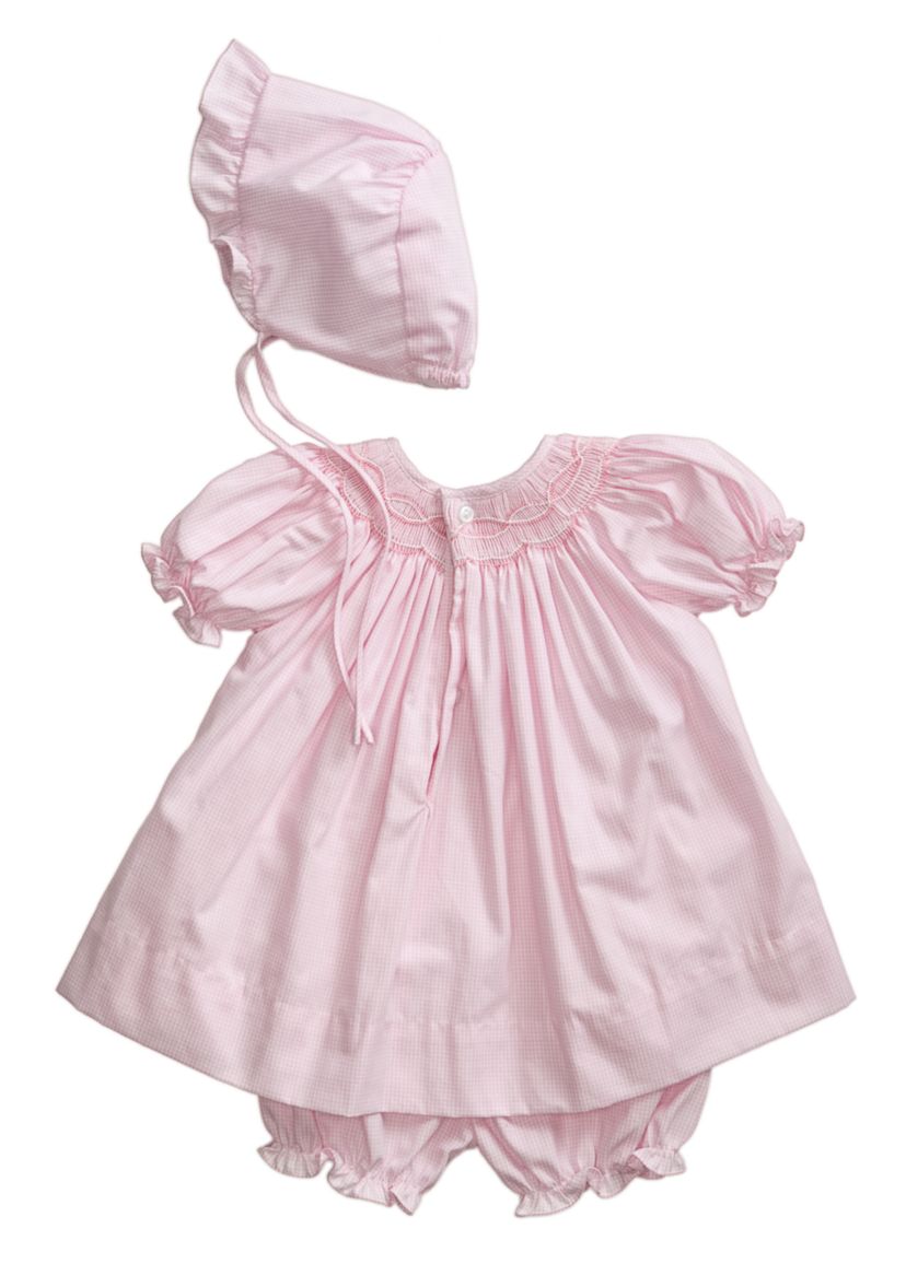 Baby Girls Smocked Gingham Dress