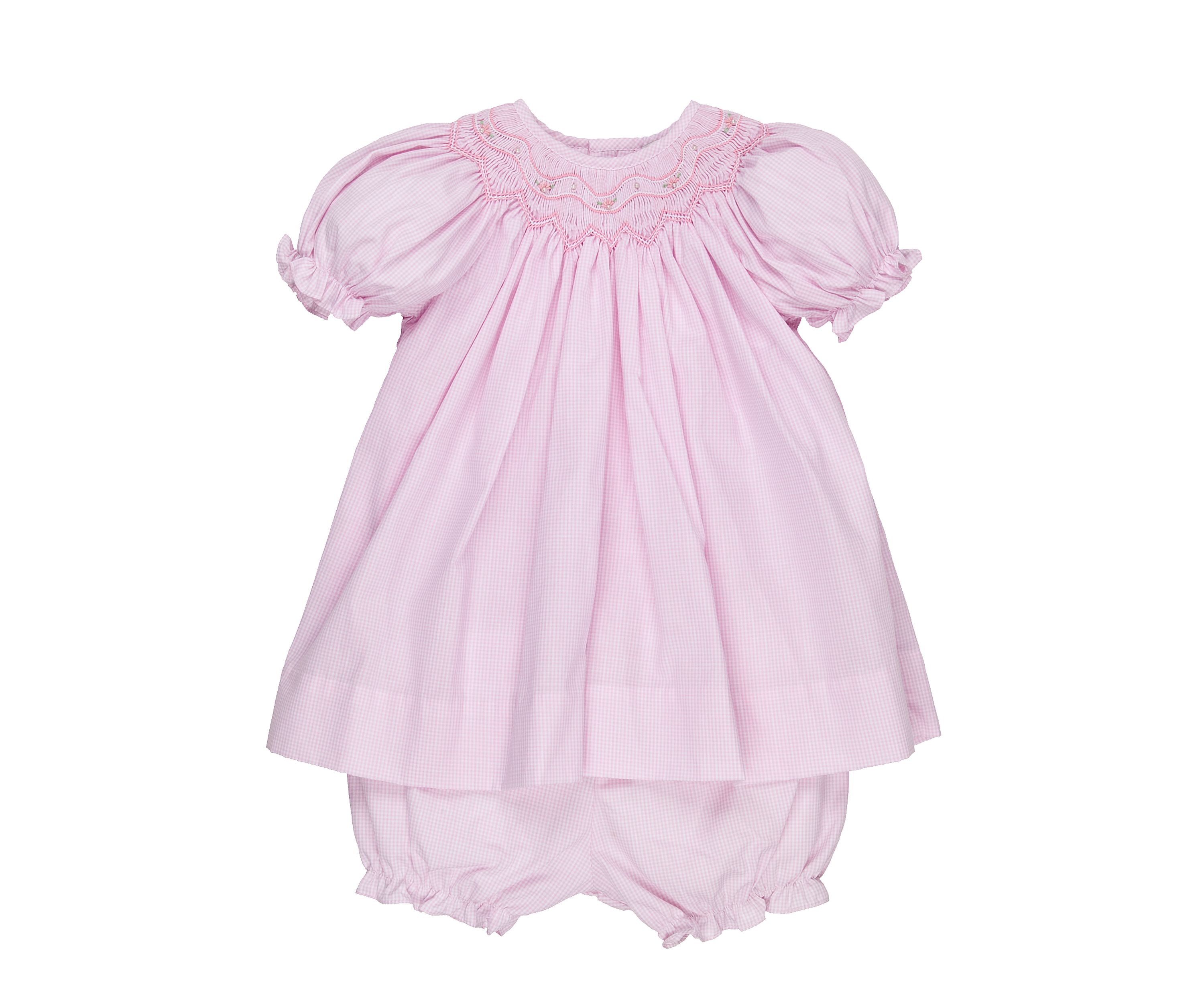 Baby Girls Smocked Gingham Dress