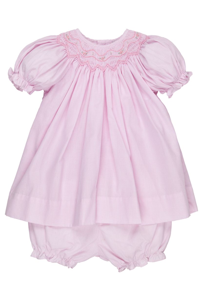Baby Girls Smocked Gingham Dress
