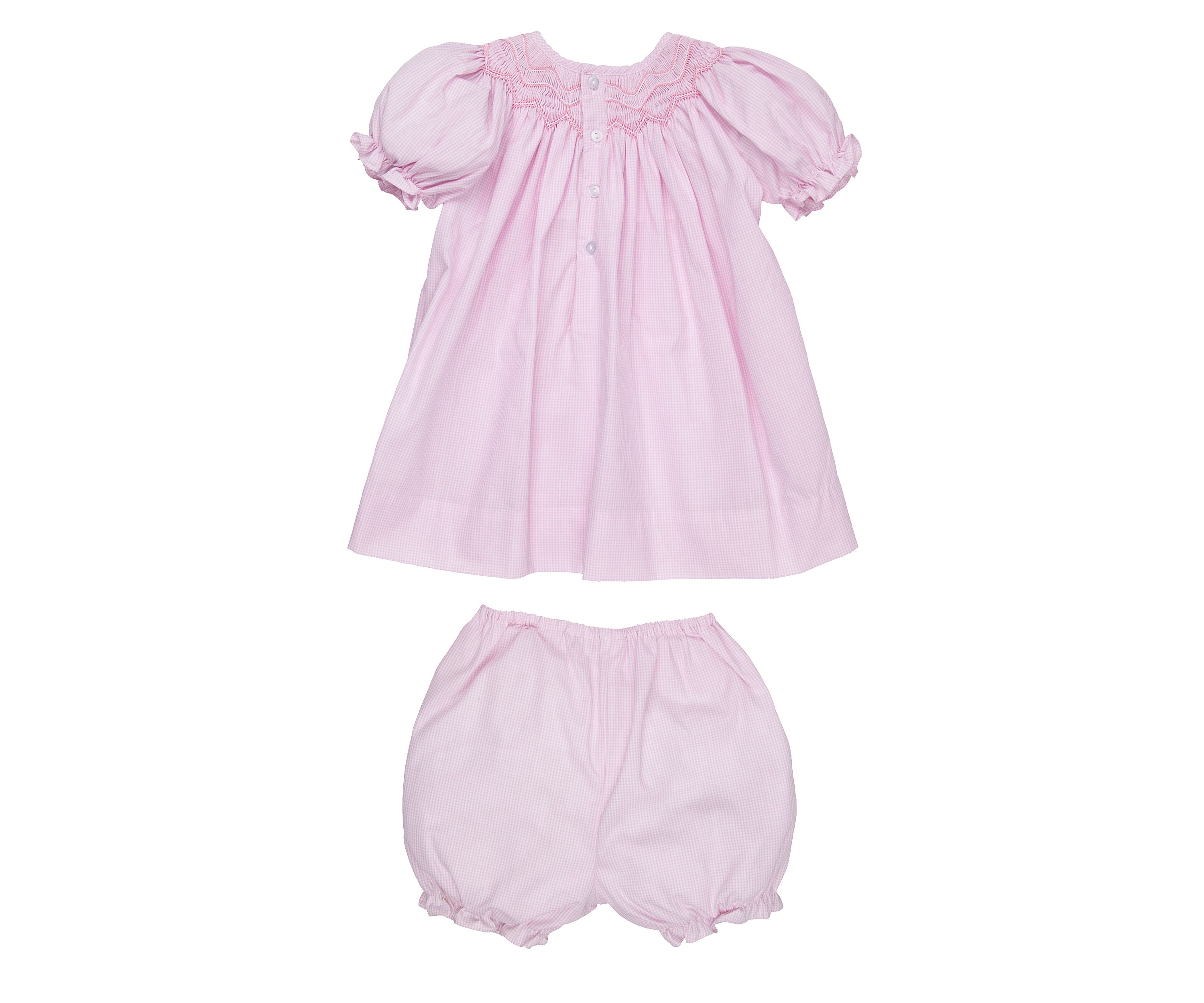 Baby Girls Smocked Gingham Dress